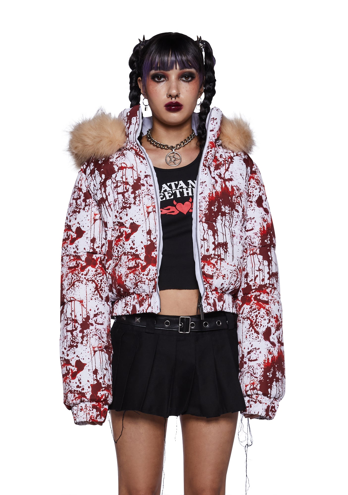 Scream Queen Puffer Jacket Megan Fox