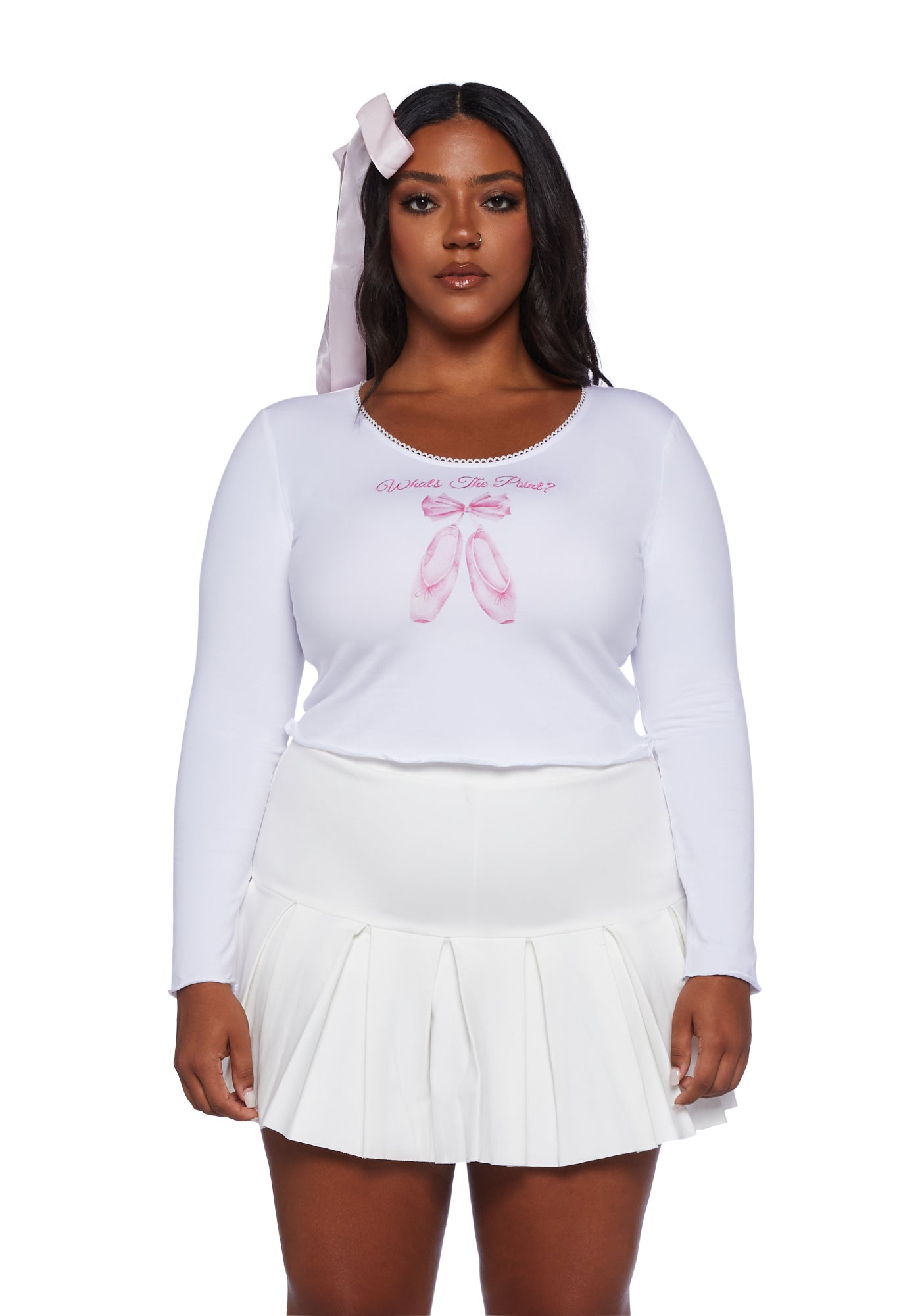White skater deals skirt tutu
