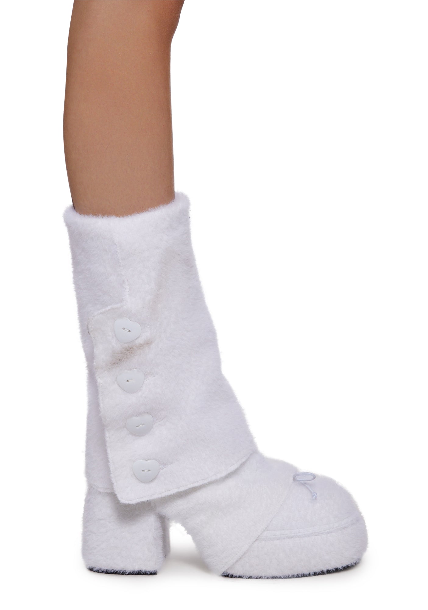 Sugar Thrillz Mohair Mary Janes With Leg Warmers White Dolls Kill