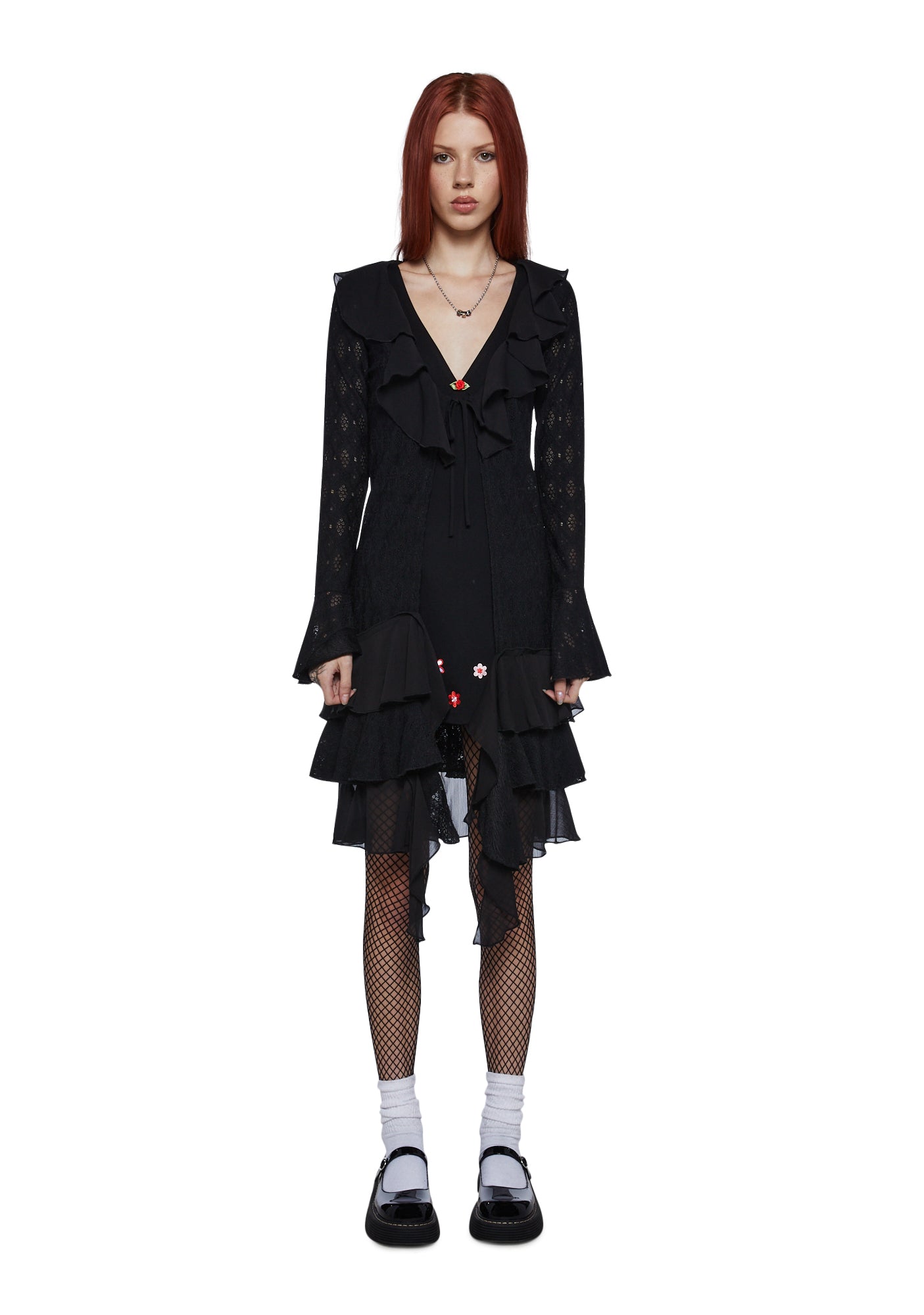Chiffon black cardigan discount
