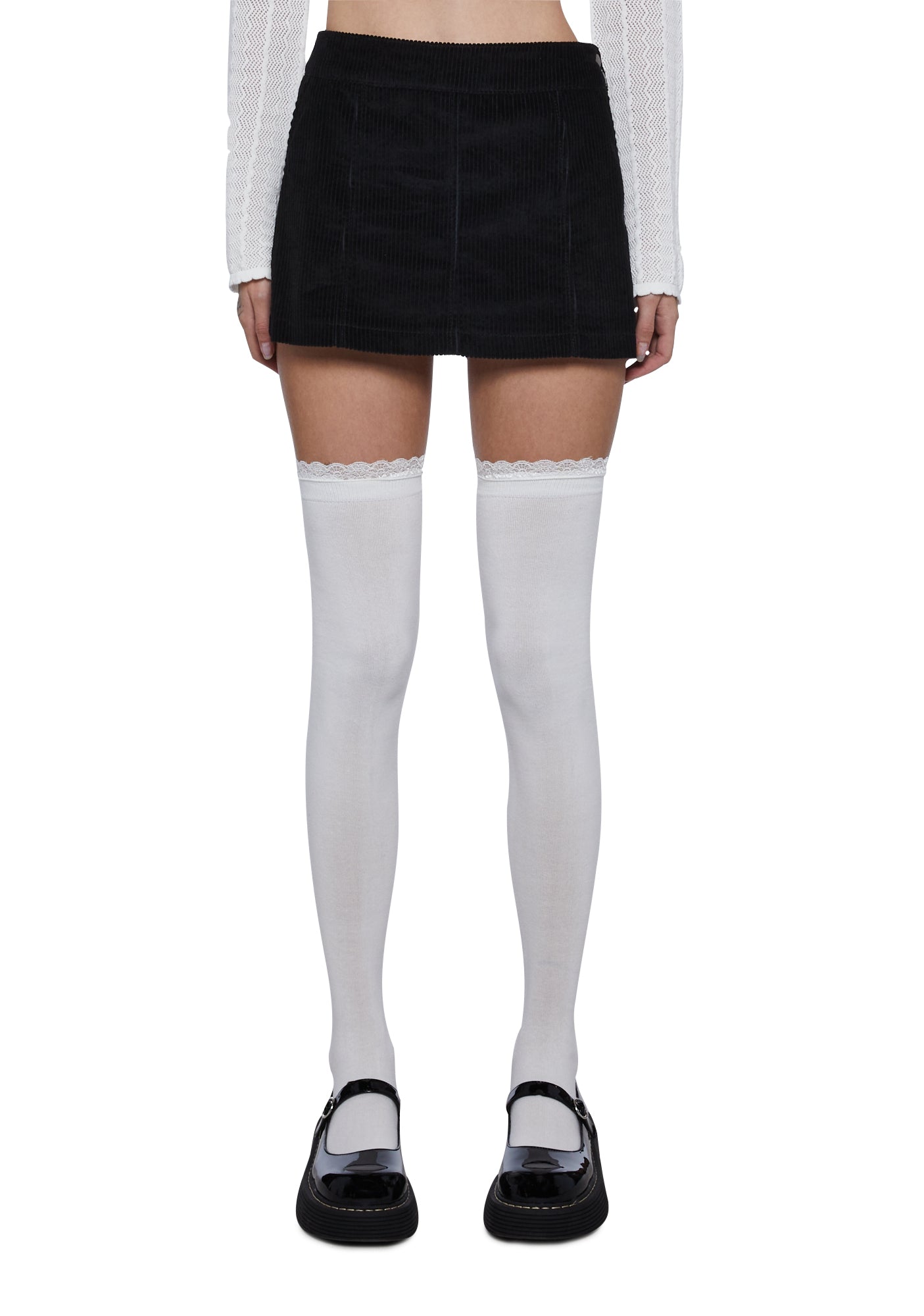 Black mini skirt dolls cheap kill