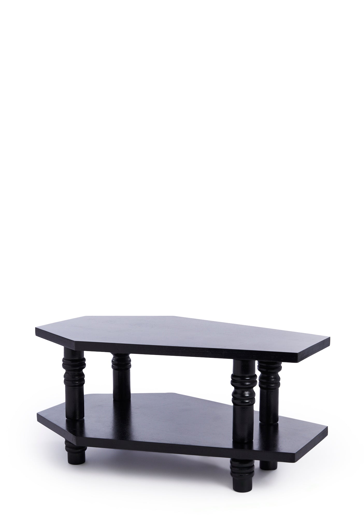 Dolls Home Coffin Double Decker Coffee Table - Black