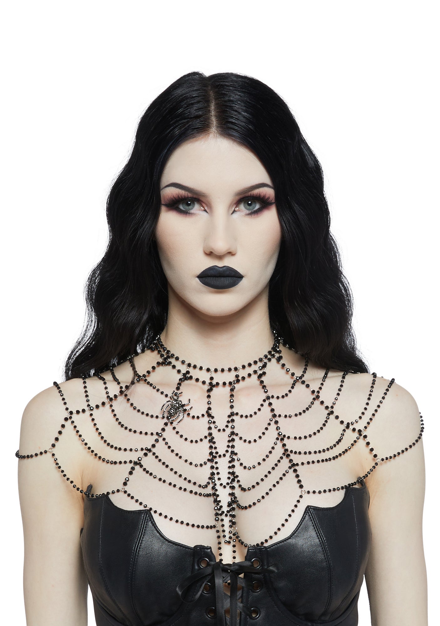 Widow Neck Piece- Black