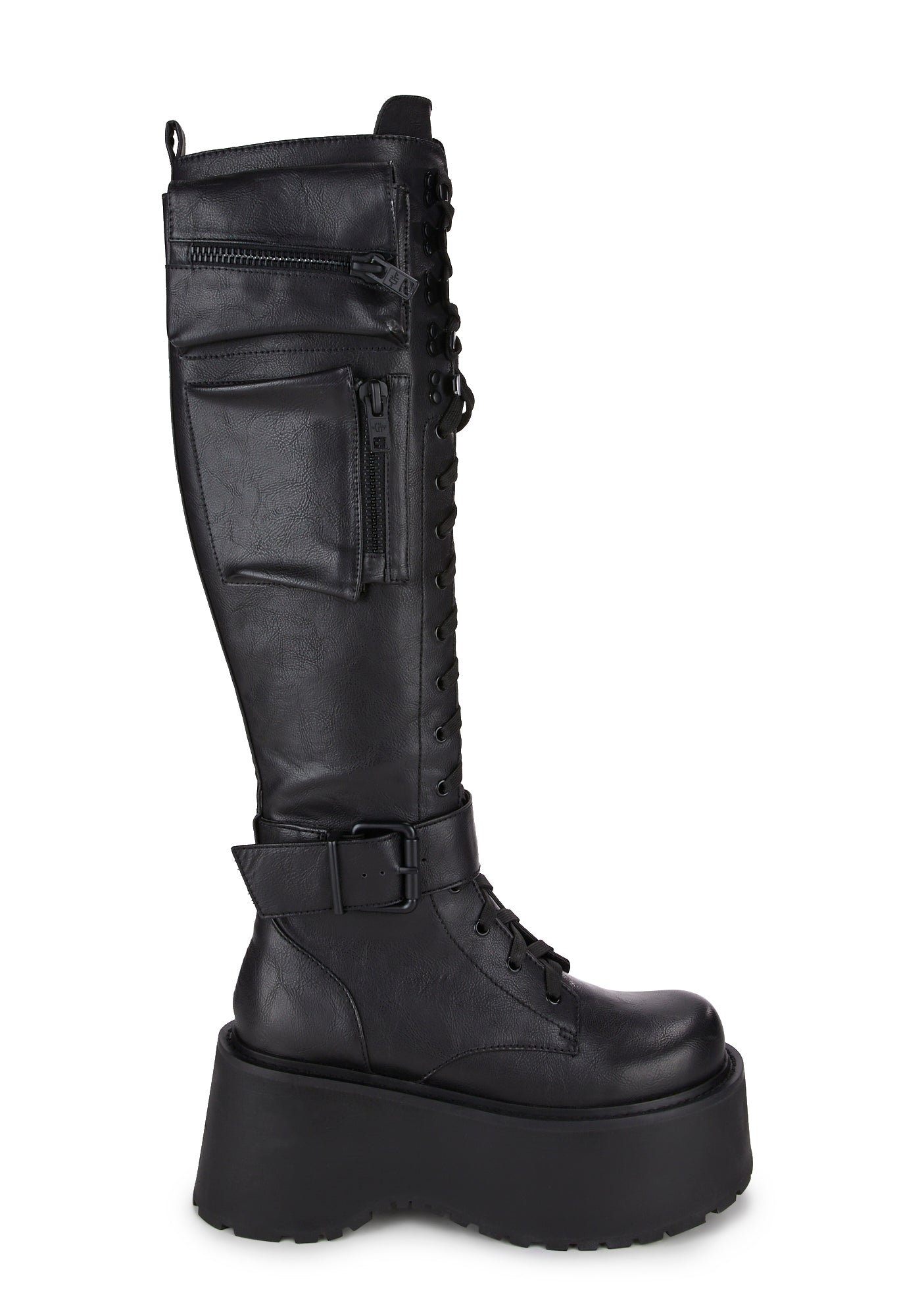 Obsidian wasteland buckled boots sale