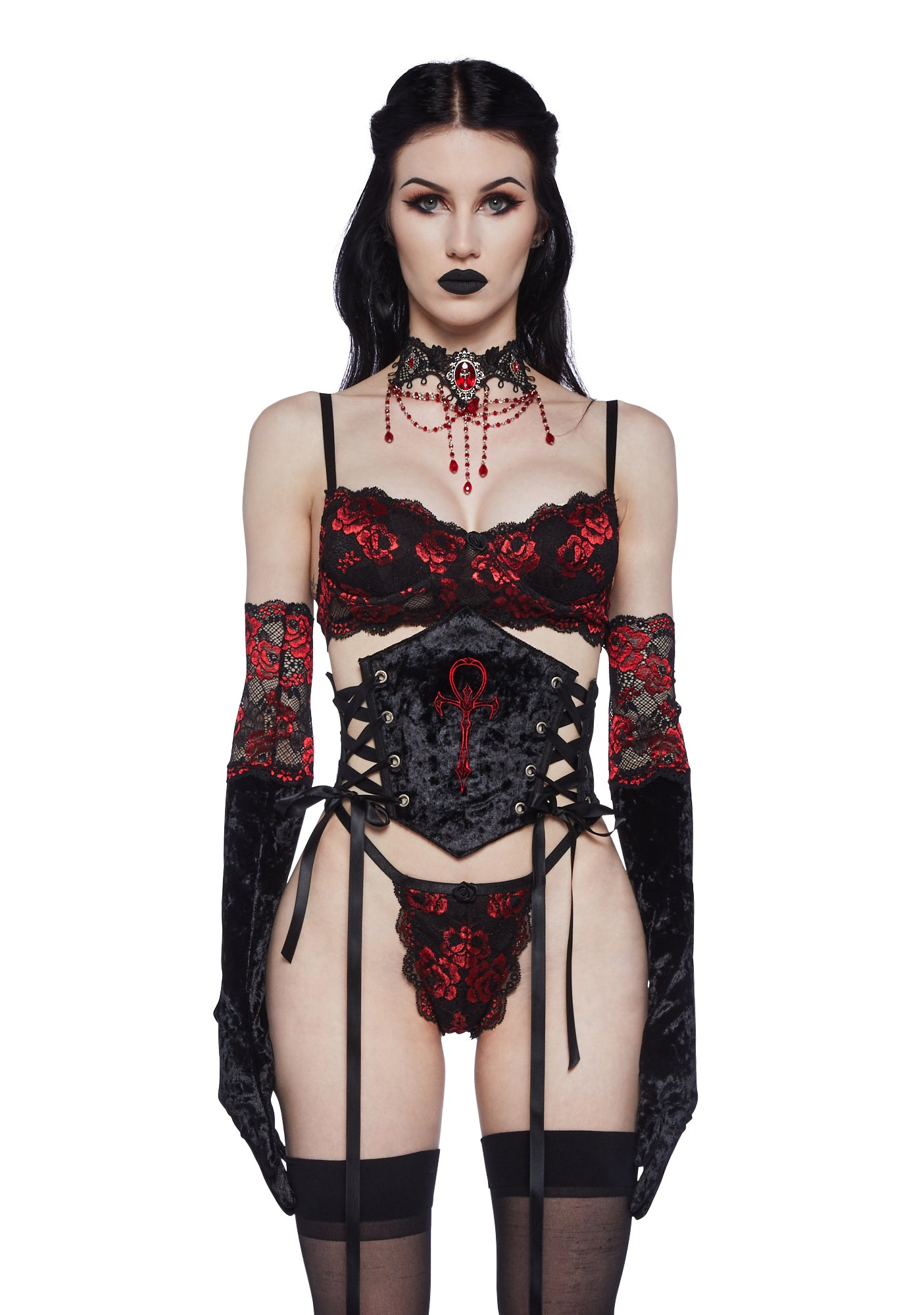 Red waist store cincher