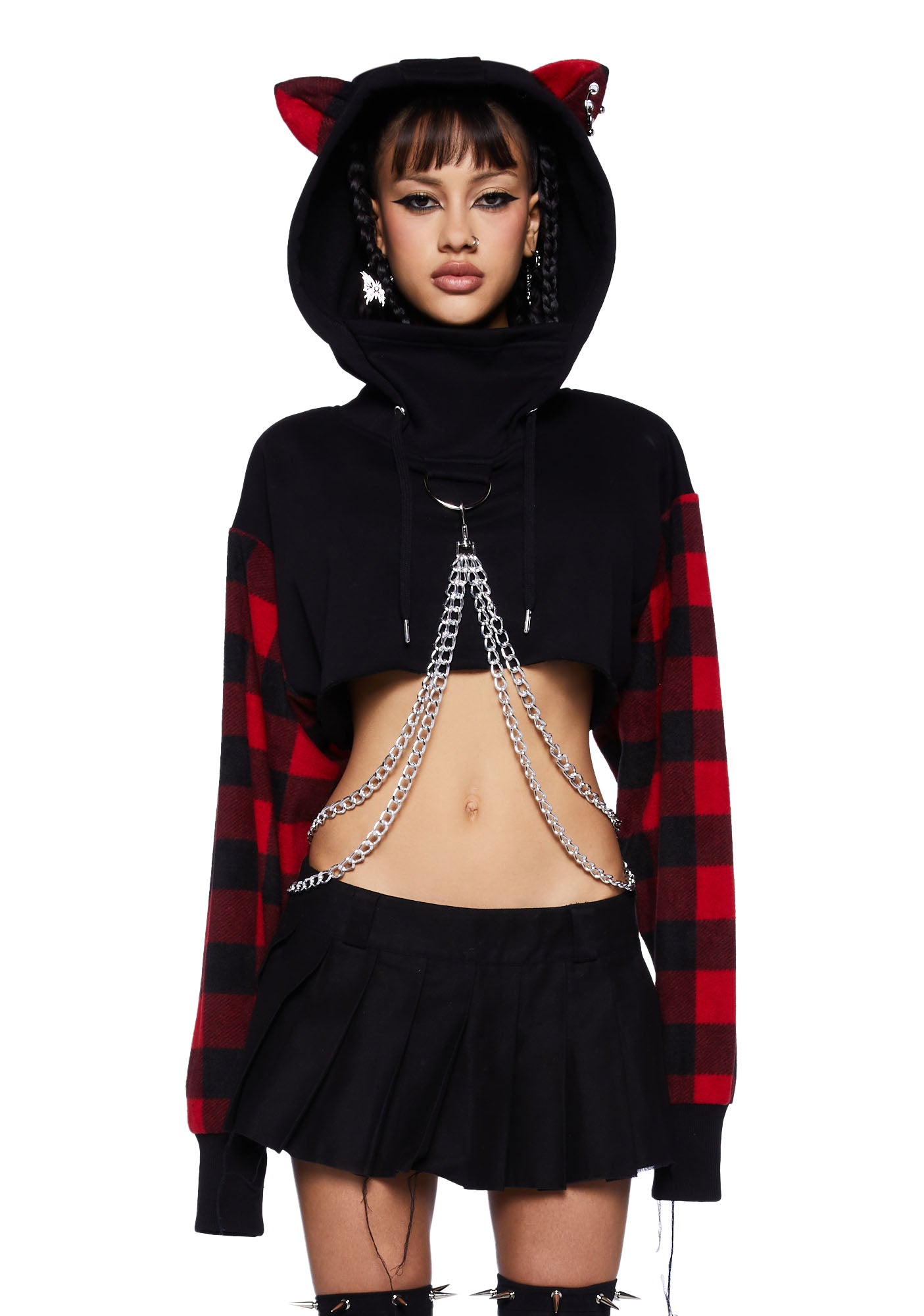 Dolls kill chain hoodie store