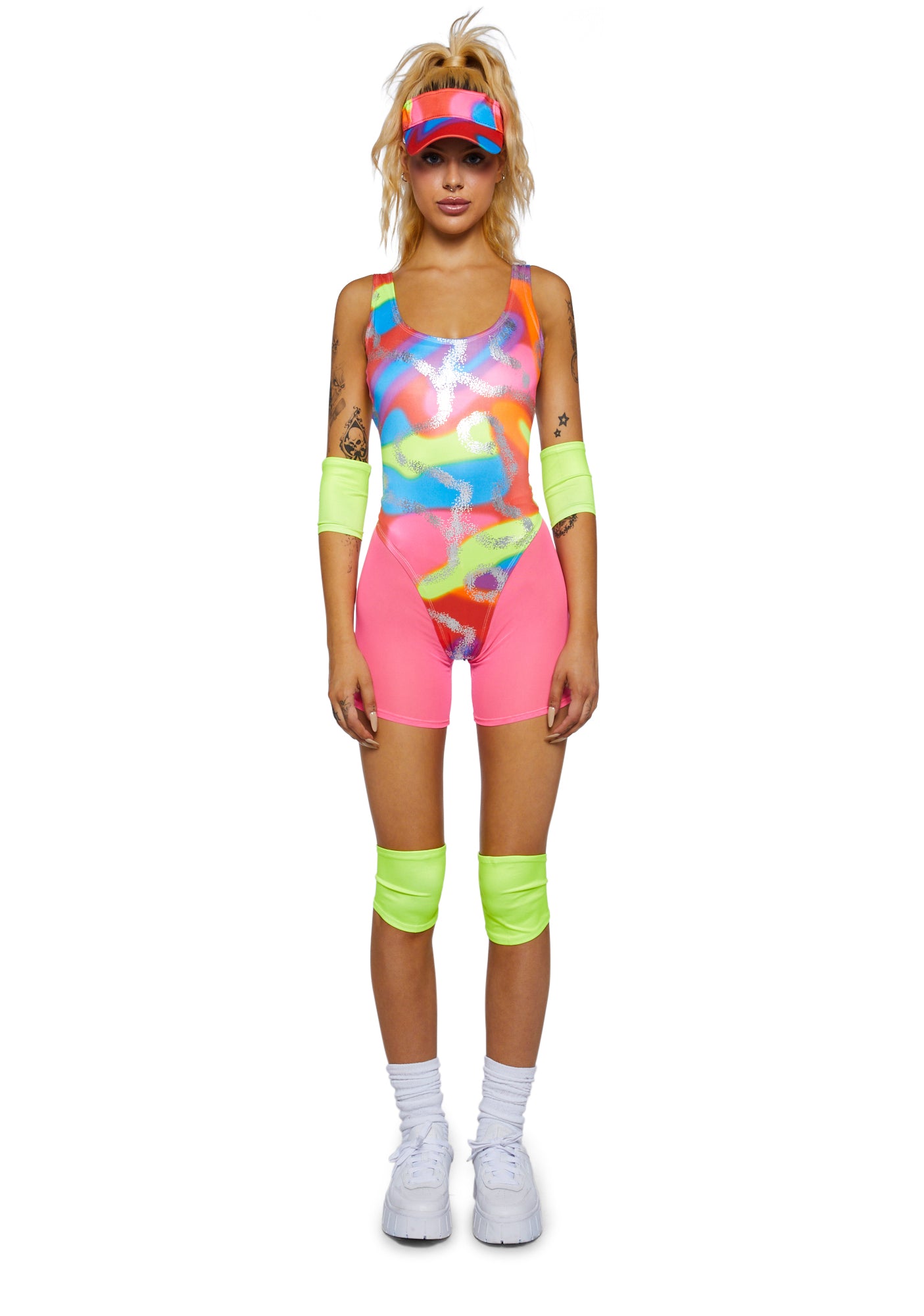 Roller Blade Barbie Skating Sexy Womans Halloween Costume Set Multi Dolls Kill