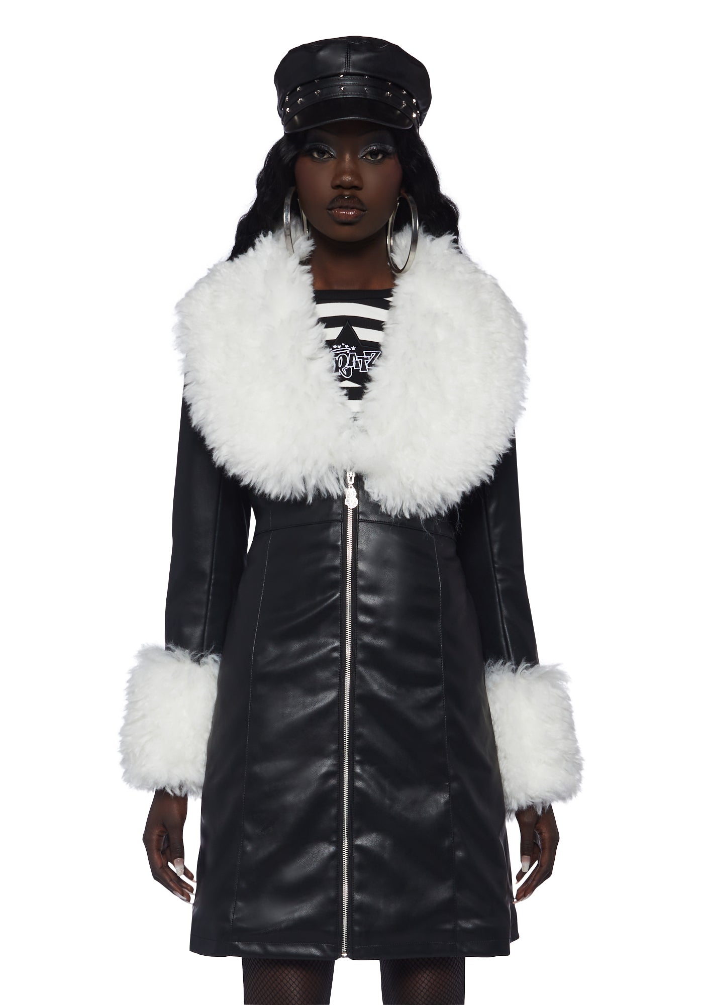 DOLLSKILL “VIRAL VENGEANCE TRENCH COAT” Halloween Dolls Kill Red Vinyl Belted Trench Coat
