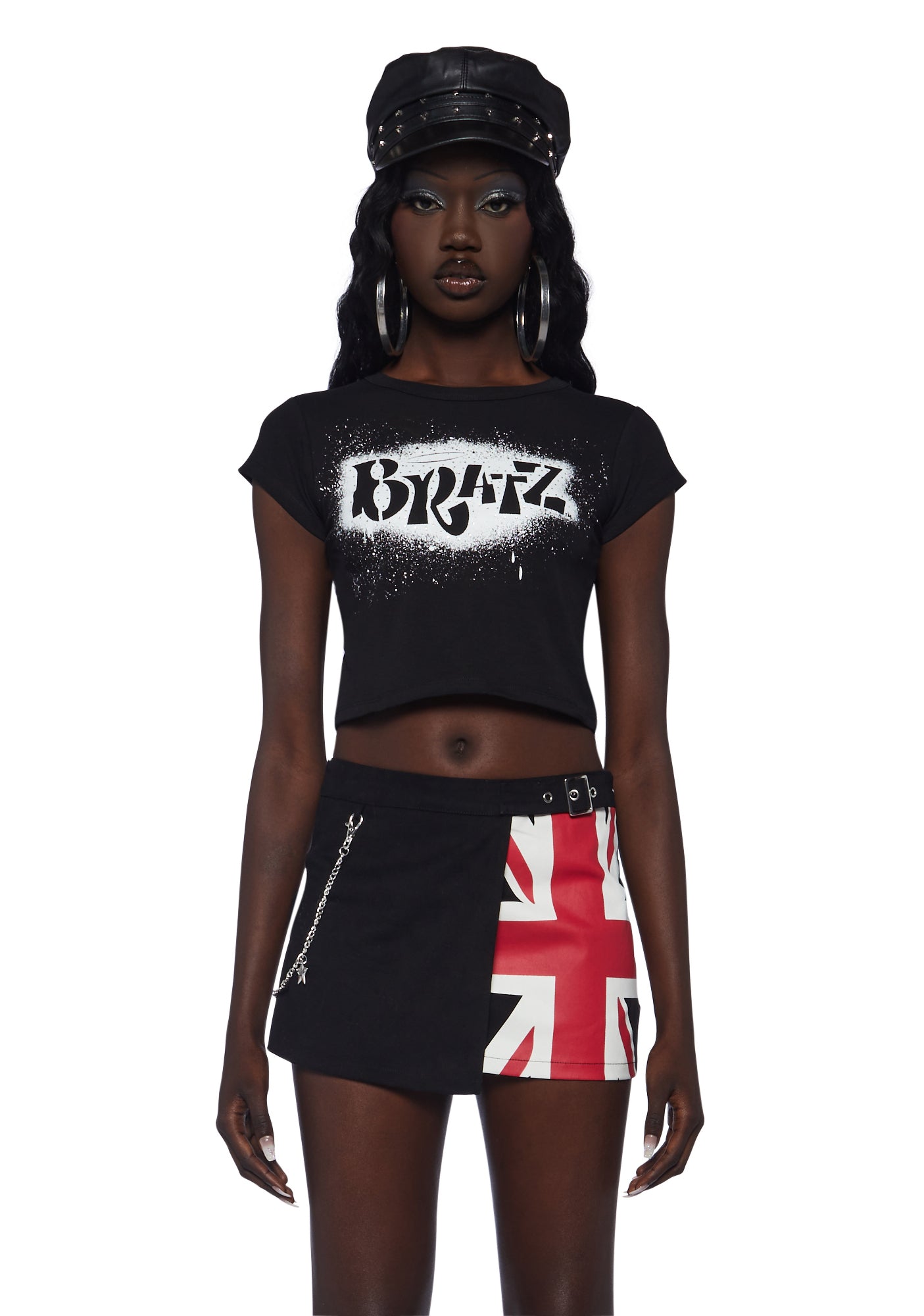 Dolls Kil x Bratz Baby Tee Black Dolls Kill