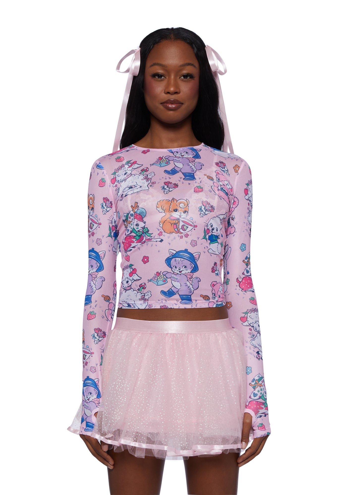 Light pink mesh top hotsell