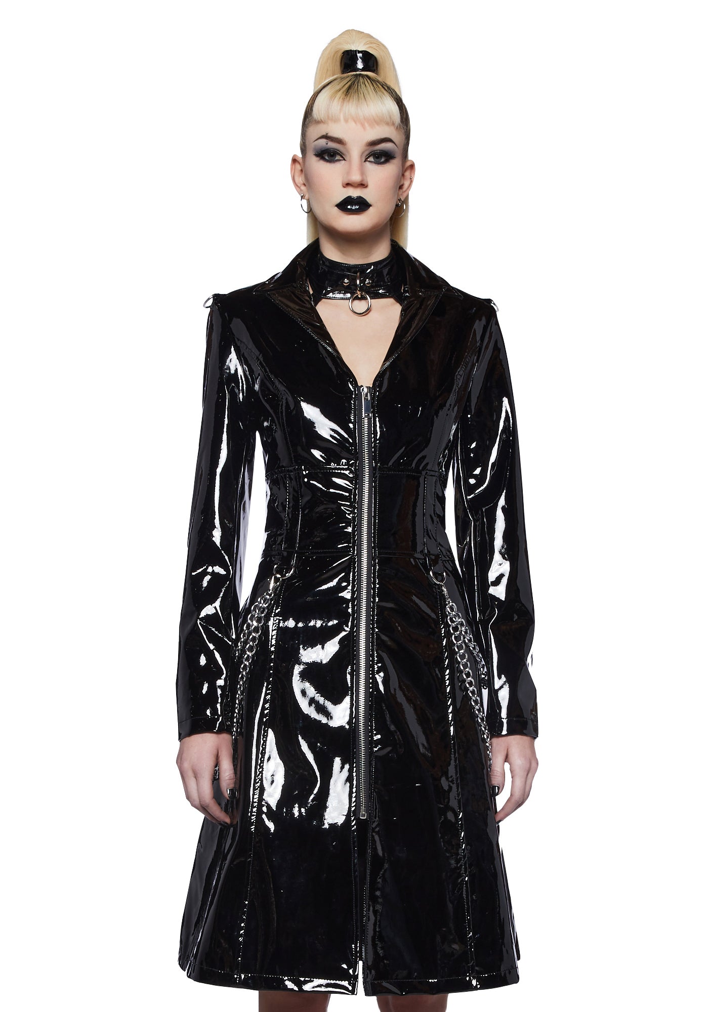 Patent coat black hotsell