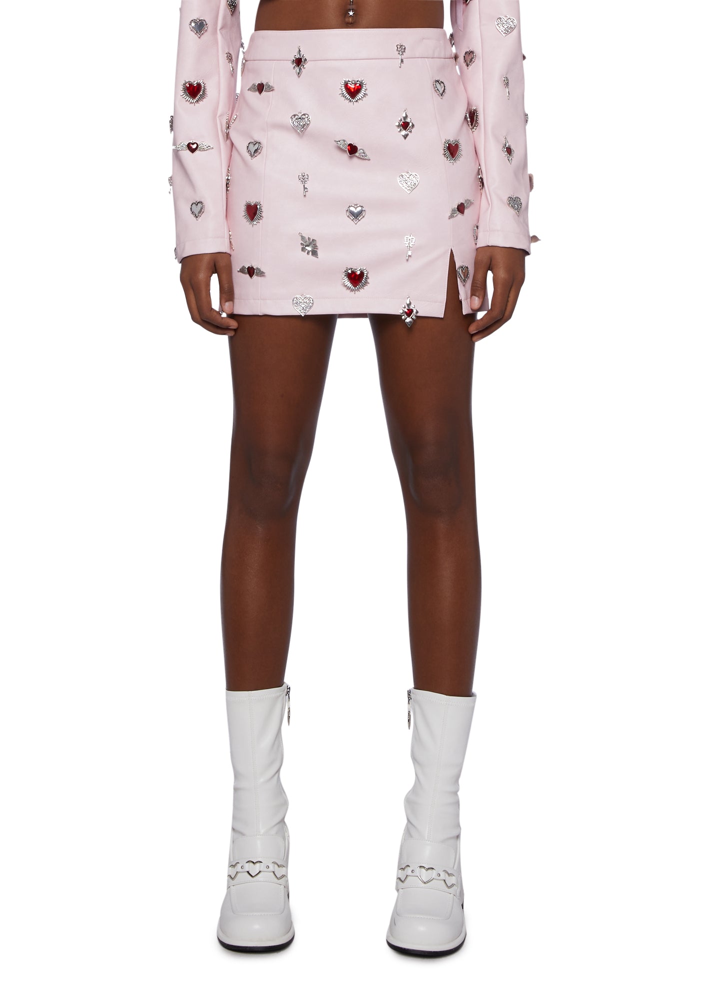 Vinyl heart skirt hotsell