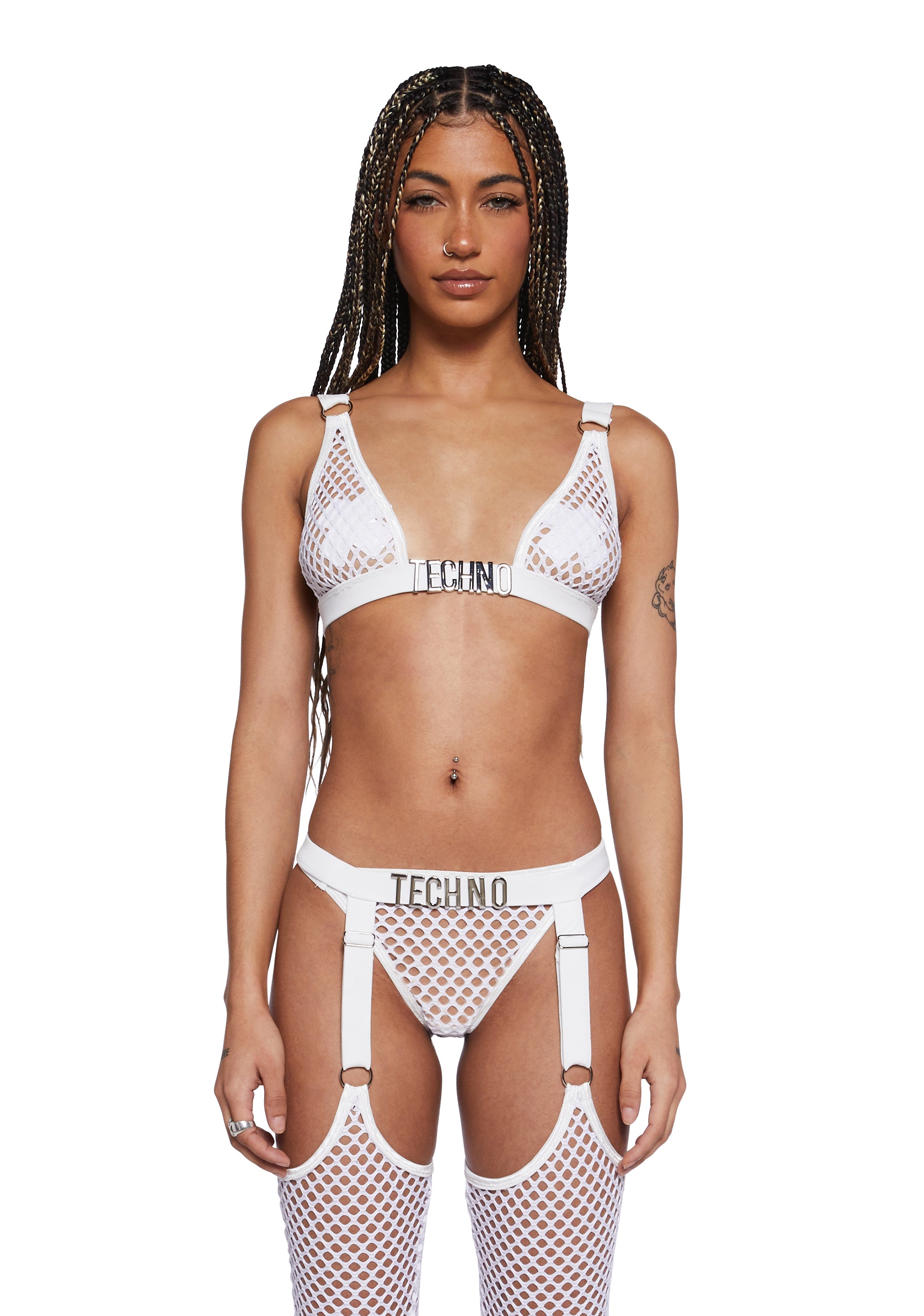 Fishnet bra top store