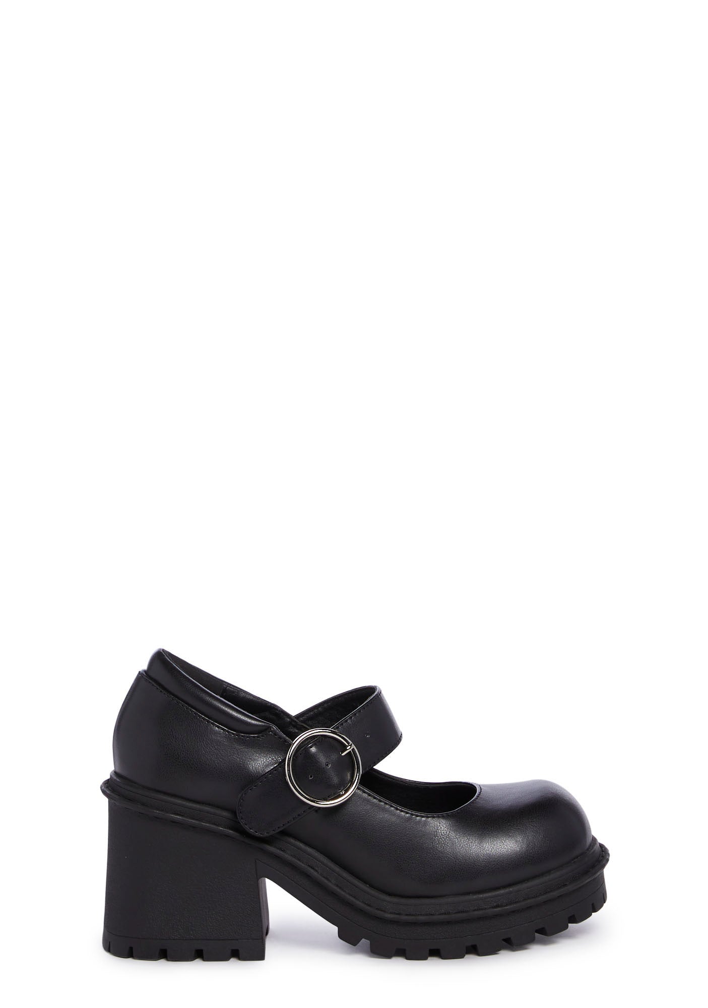 Current Mood Vegan Leather Platform Mary Janes Black Dolls Kill