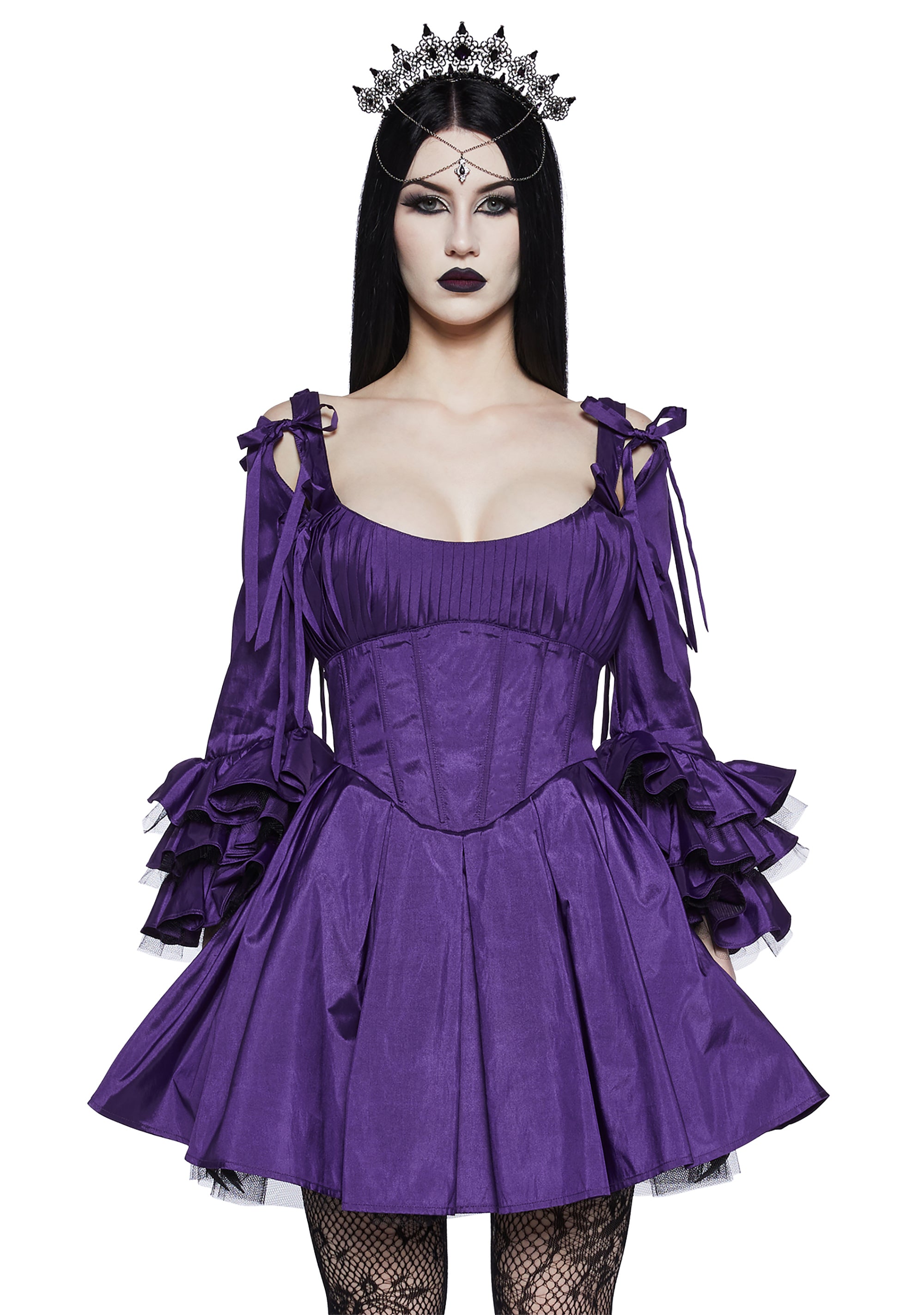 dollskill purple dress Mayfair Residence Mini Dress
