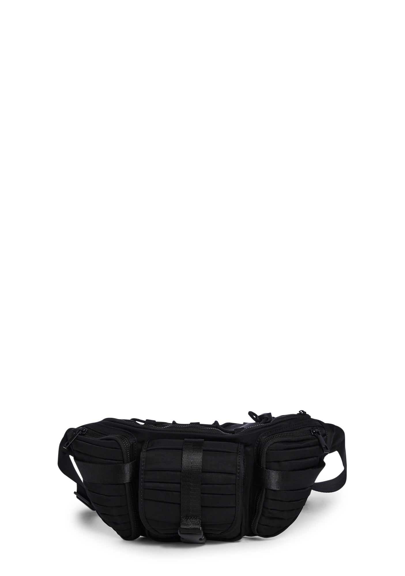 Darker Wavs Multi Pocket Tactical Fanny Pack Black Dolls Kill