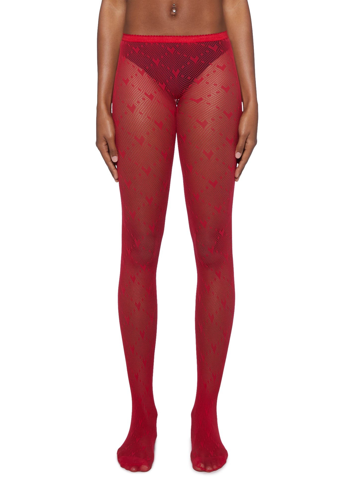 Red sheer stockings new arrivals