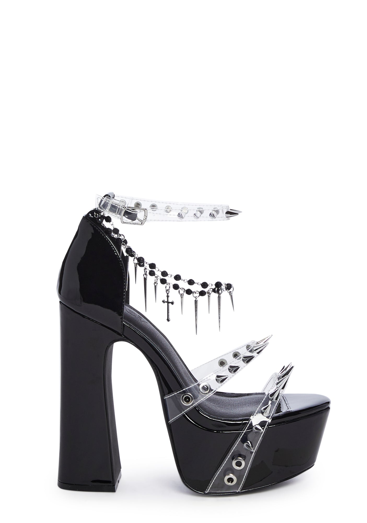 Spiked platform heels sales
