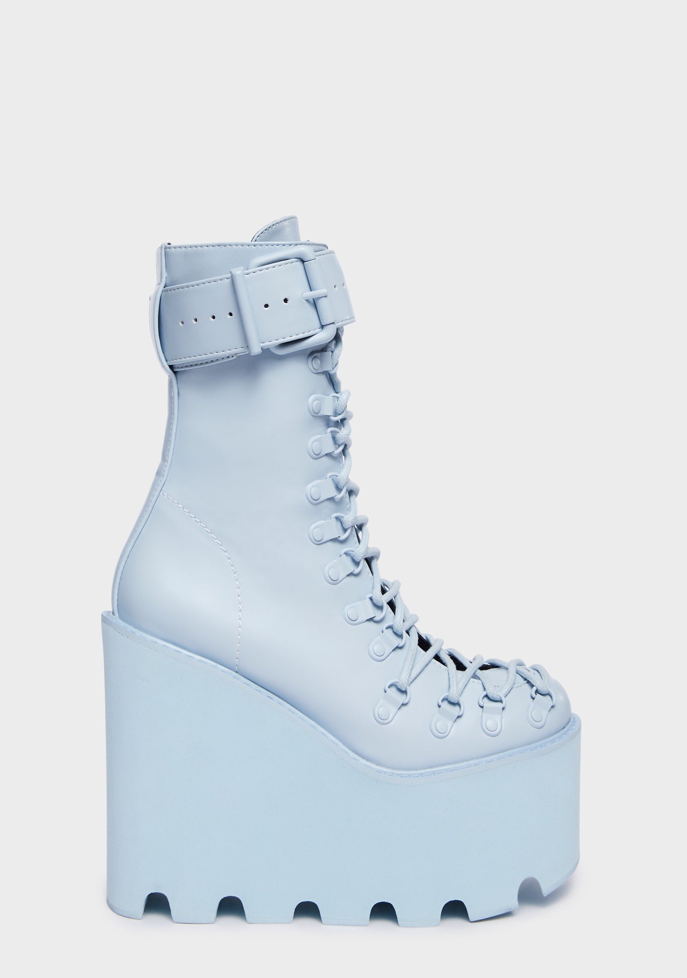 Sugar Thrillz Pastel Blue Traitor Boots