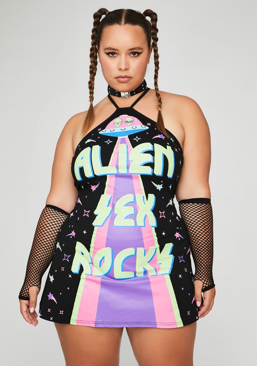Plus Size Club Exx Alien Sex Cami Dress - Black Dolls Kill Plus Size Club Exx Alien Sex Cami Dress - Black Dolls Kill