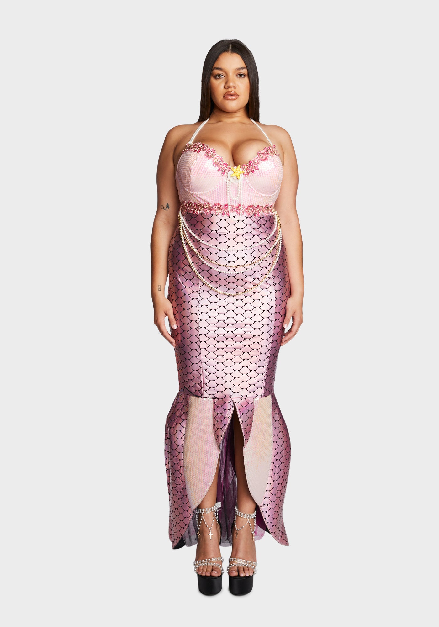 Plus Size Mermaid Costume Dress - Multi  Dolls Kill