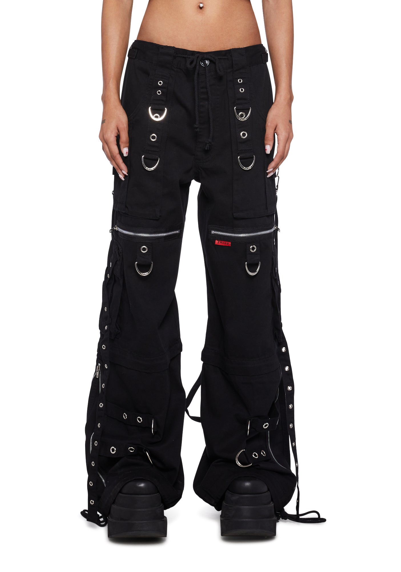 Tripp NYC X-Strap Zip Off Pants-Black – Dolls Kill