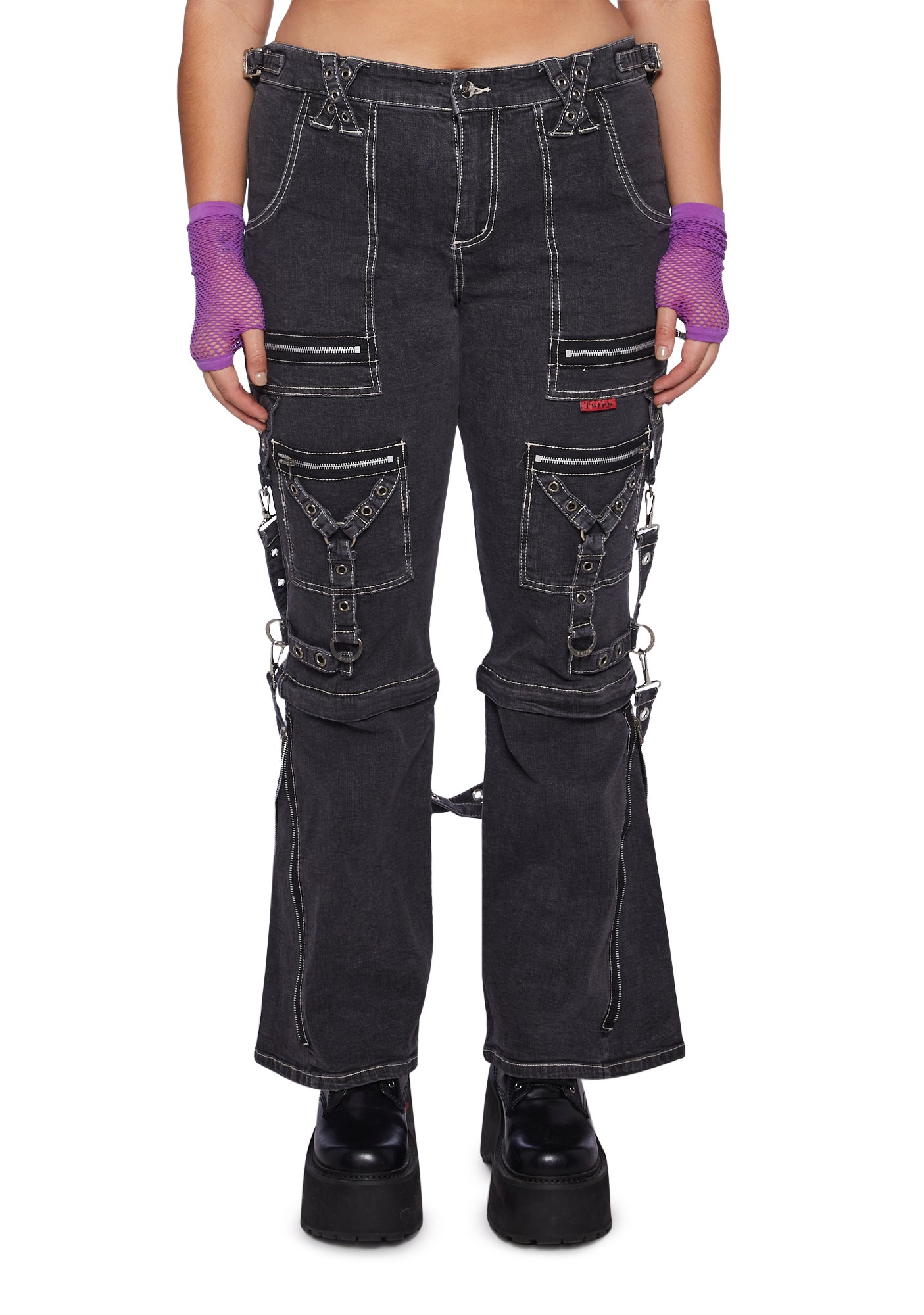 Plus Size Tripp Nyc Zip To Zip Jean-Black – Dolls Kill