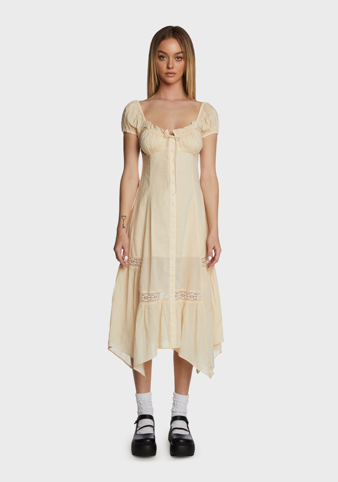 carmen bohemia cotton midi dress Urban Outfitters Dresses | Urban Outfitters Carmen Bohemia Dress Xs Women Casual Buttondown Midi New 30076 | Color: Green