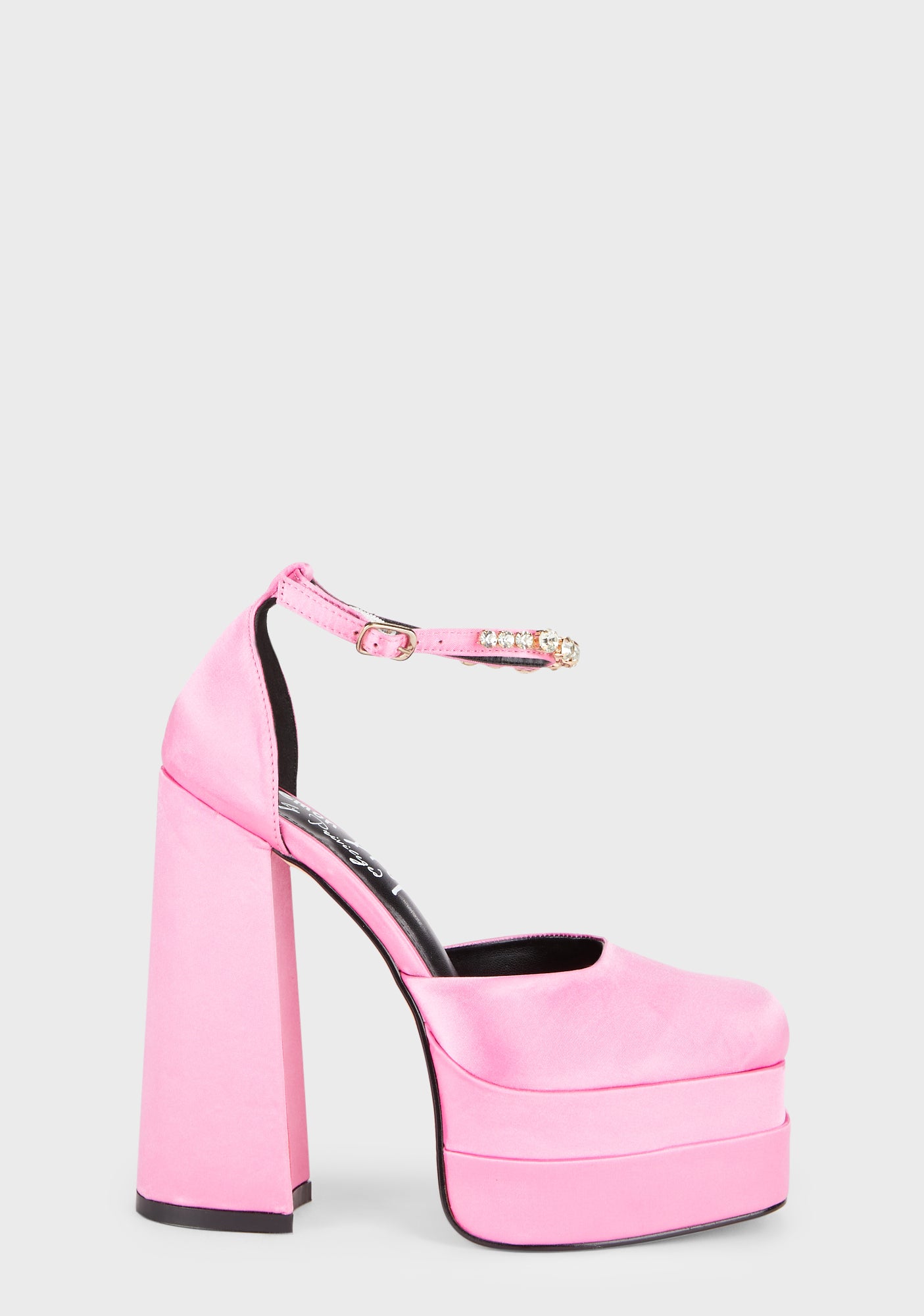Lemon Drop by Privileged Patent Vegan Leather Platform Heels