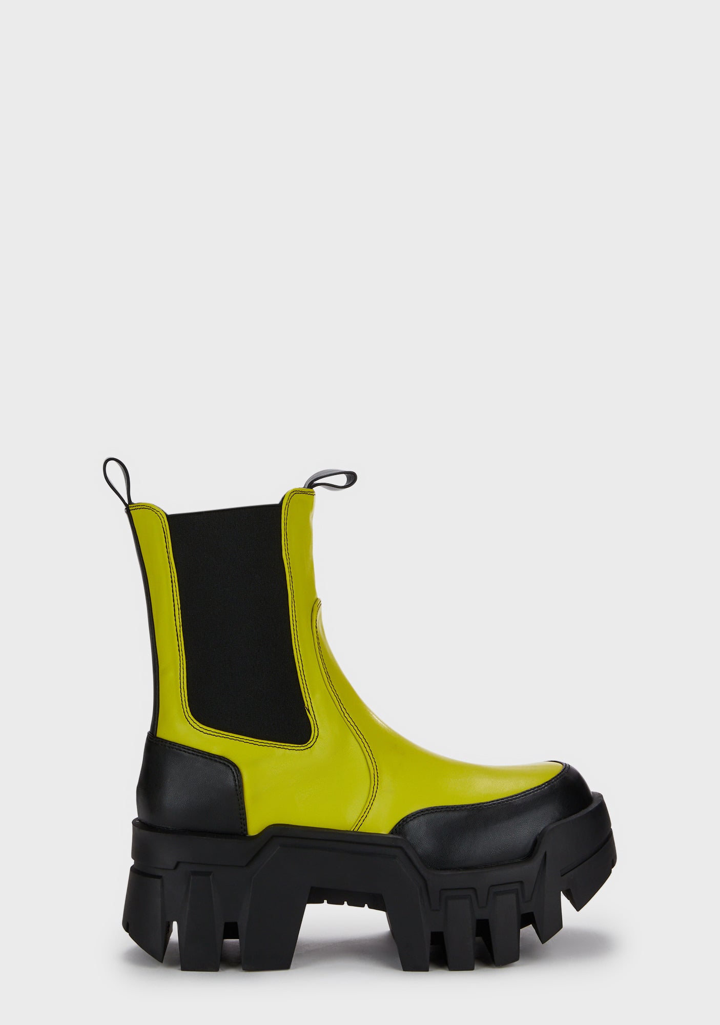 Azalea Wang Chunky Platform Chelsea Boots - Green – Dolls Kill