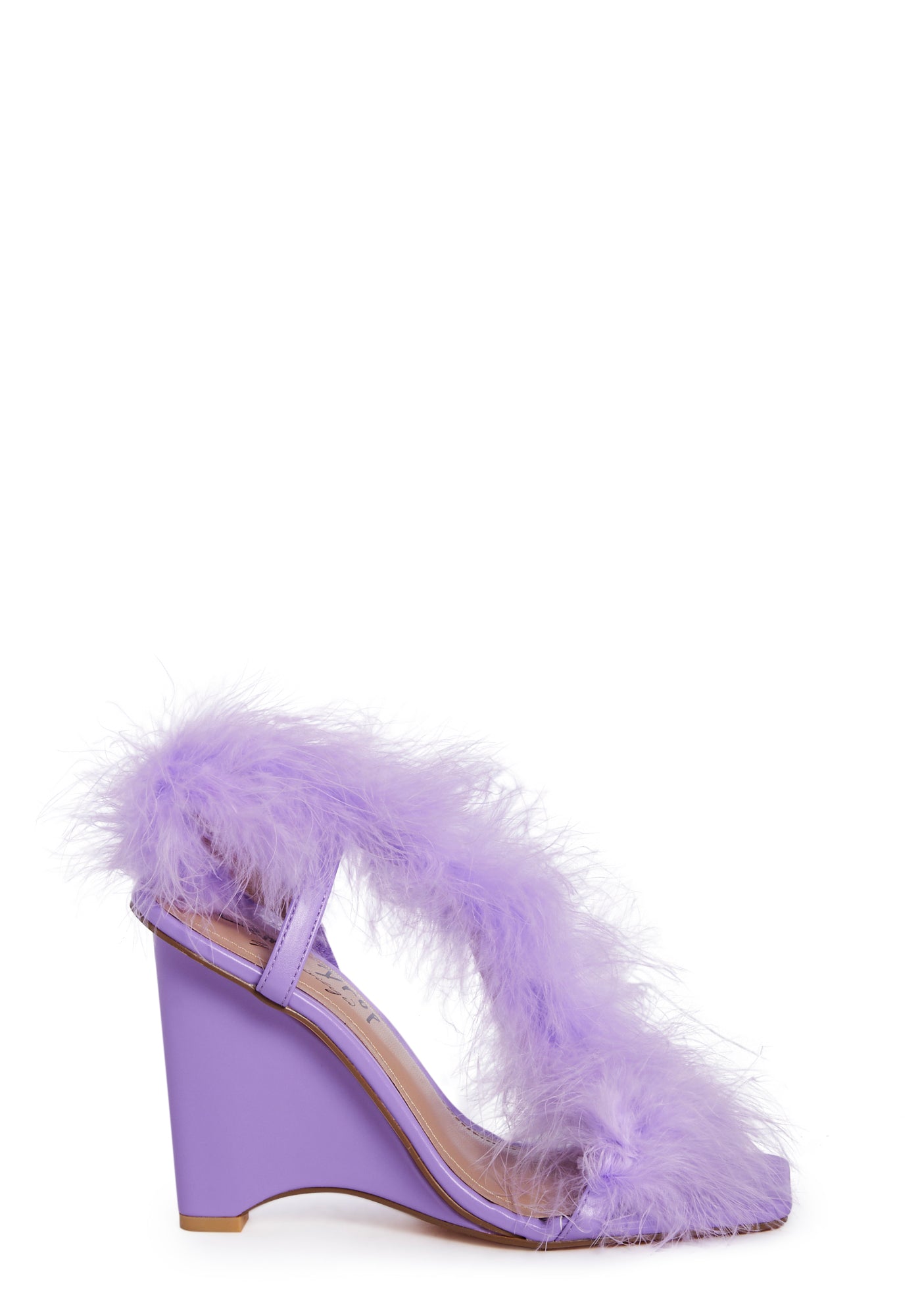 Lilac fluffy heels new arrivals