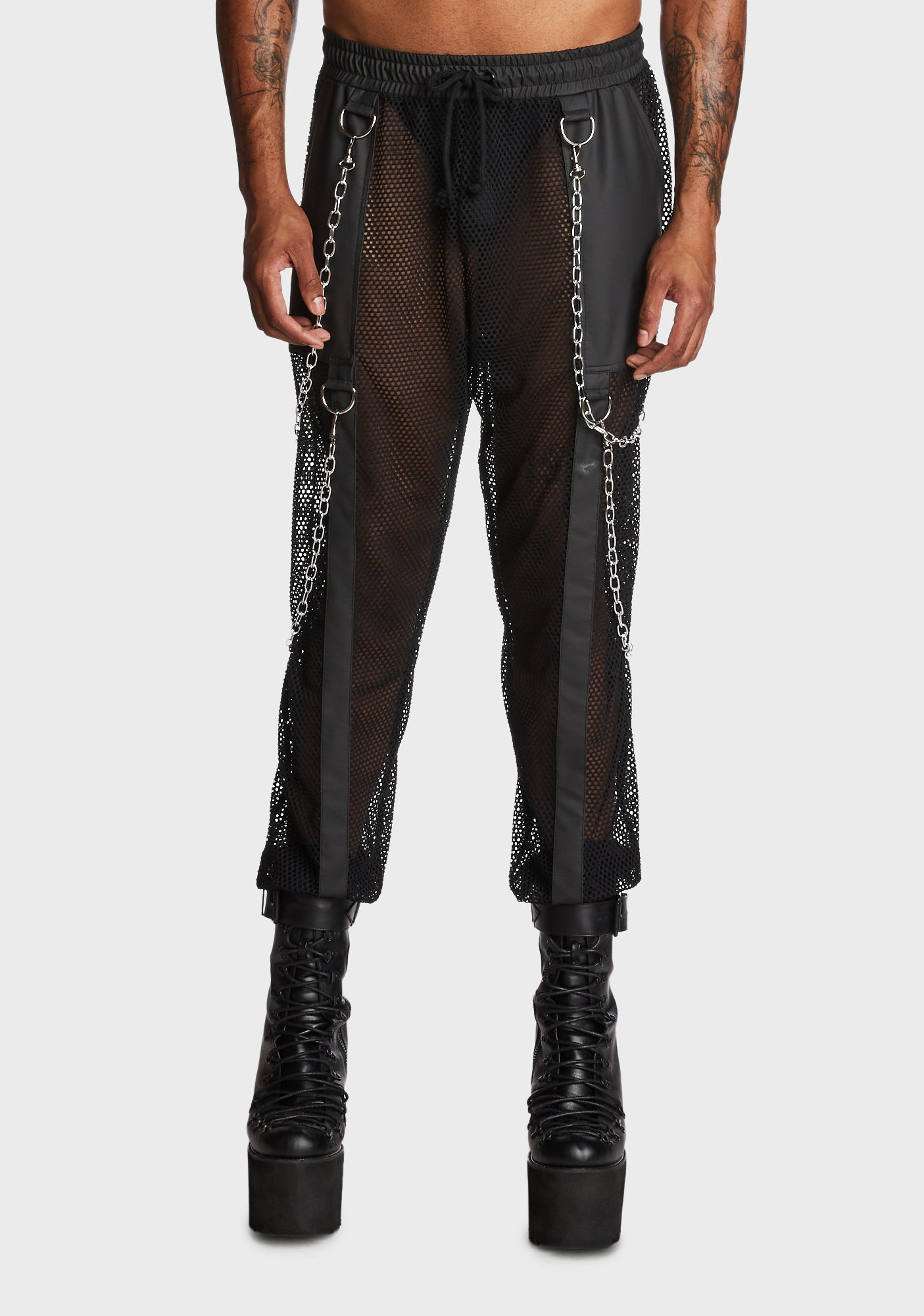 Fishnet joggers clearance