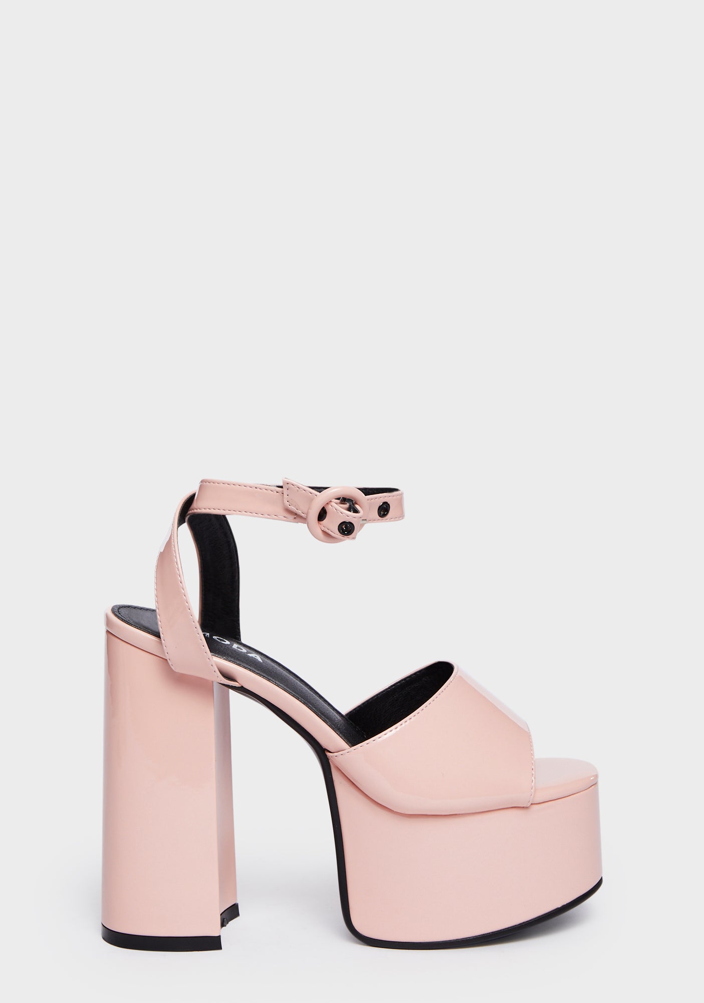 Lamoda Vegan Leather Platform Sandals Pink – Dolls Kill