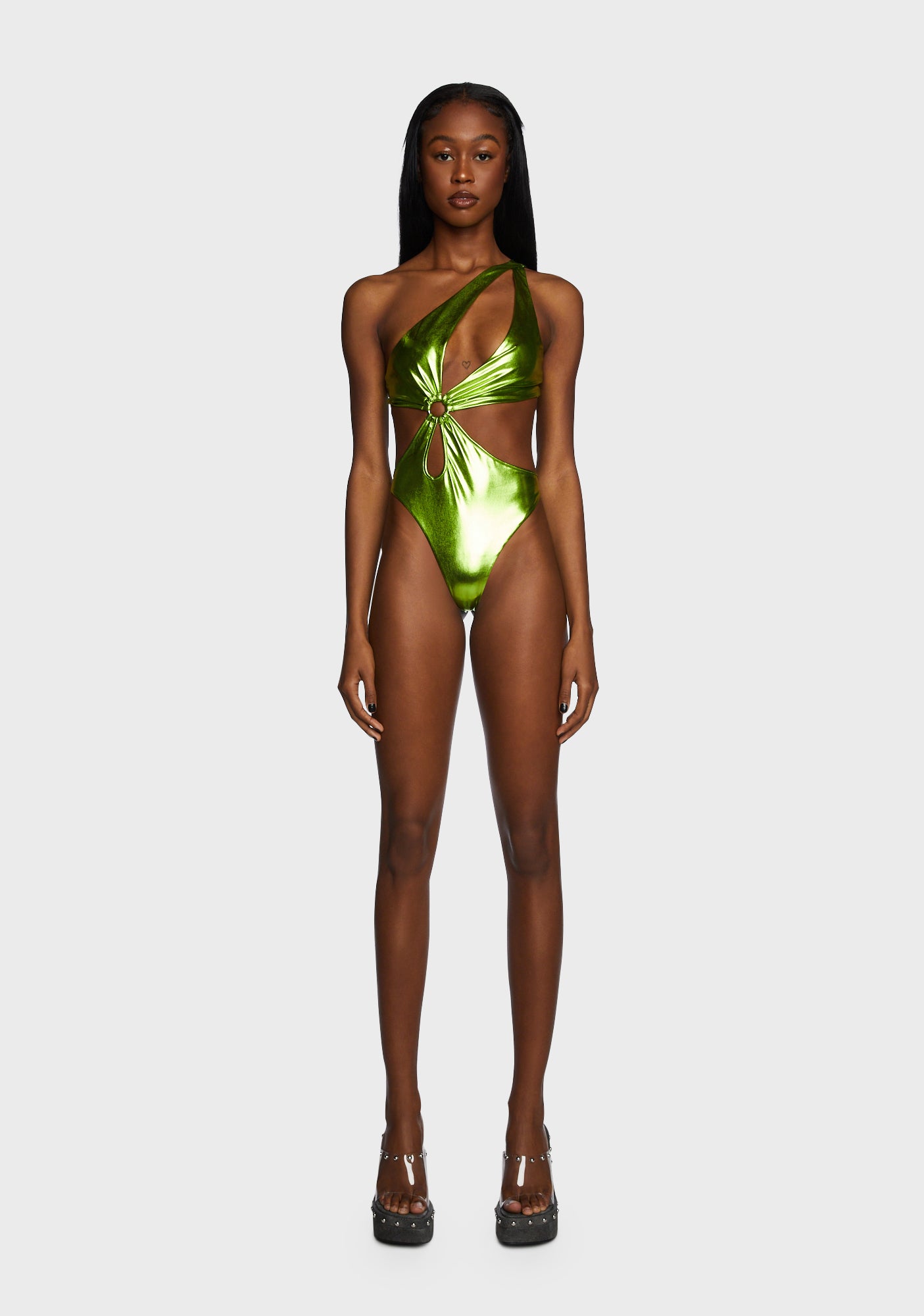 Metallic swimsuit sales