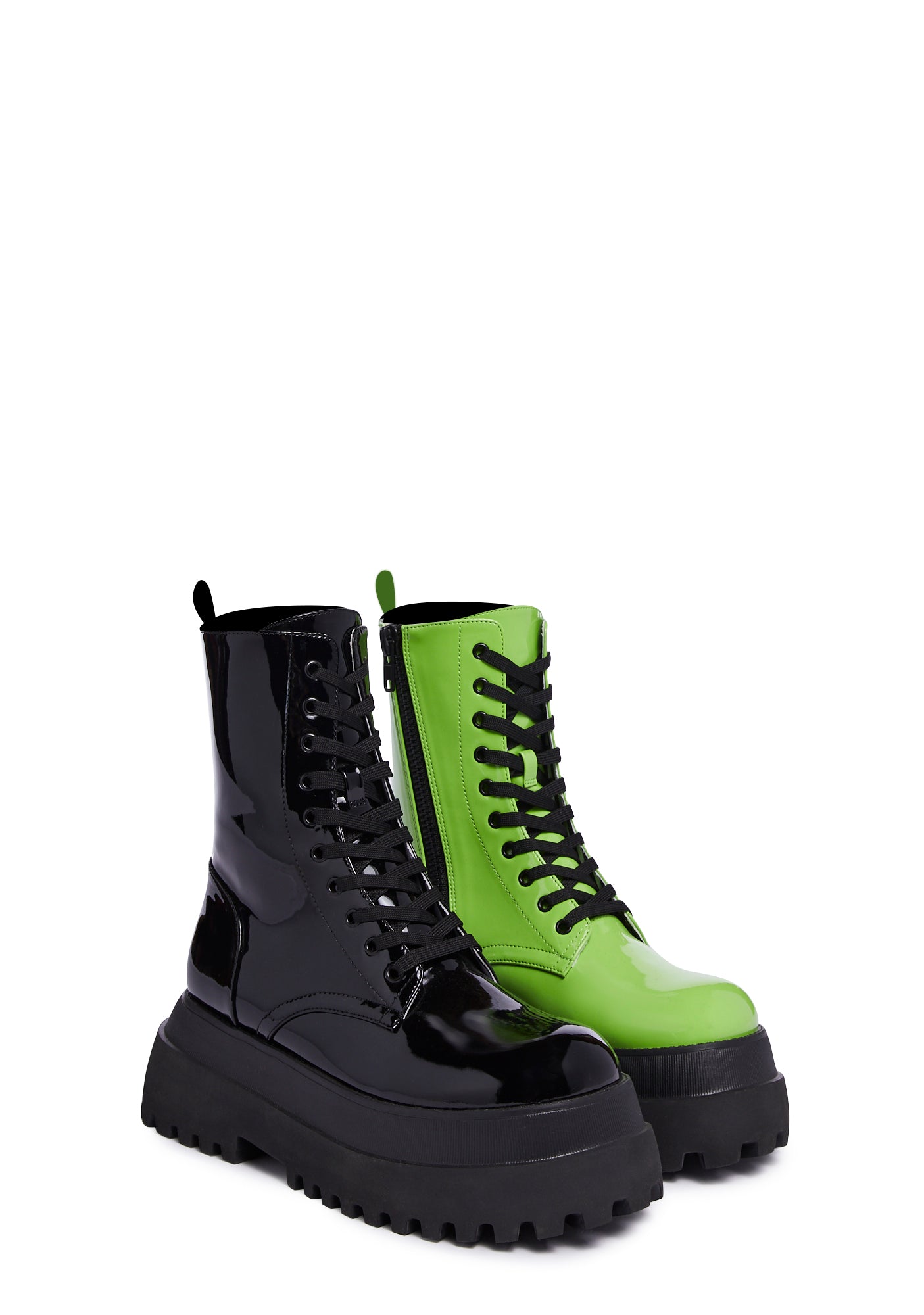 Color block new arrivals combat boots