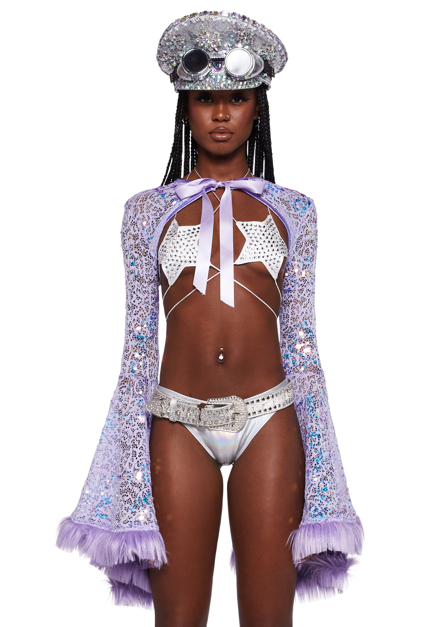 Purple shrug top