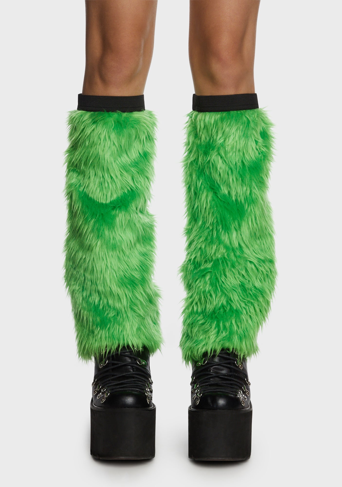 Fuzzy Leg Warmers Green Dolls Kill