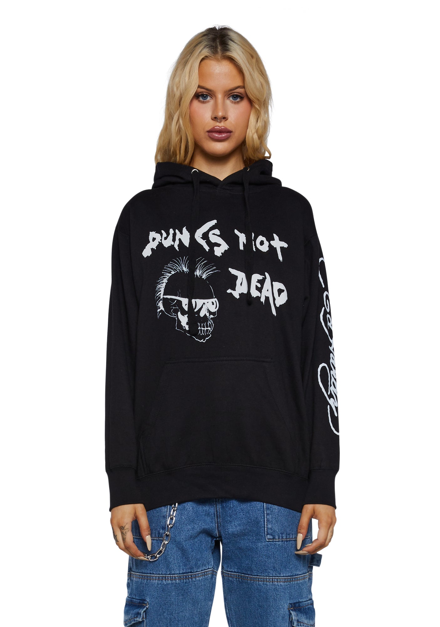 Ed hardy punks not dead hoodie discount
