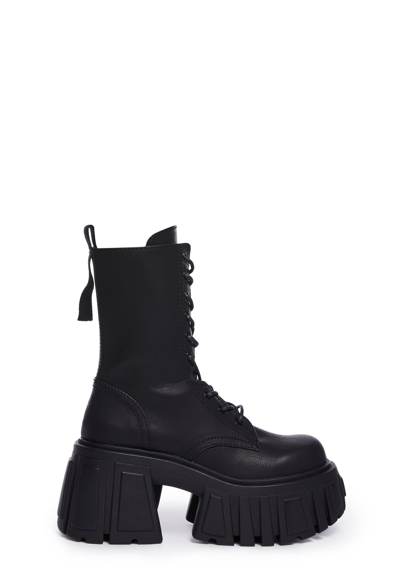 Widow Vegan Leather Platform Combat Boots Black – Dolls Kill