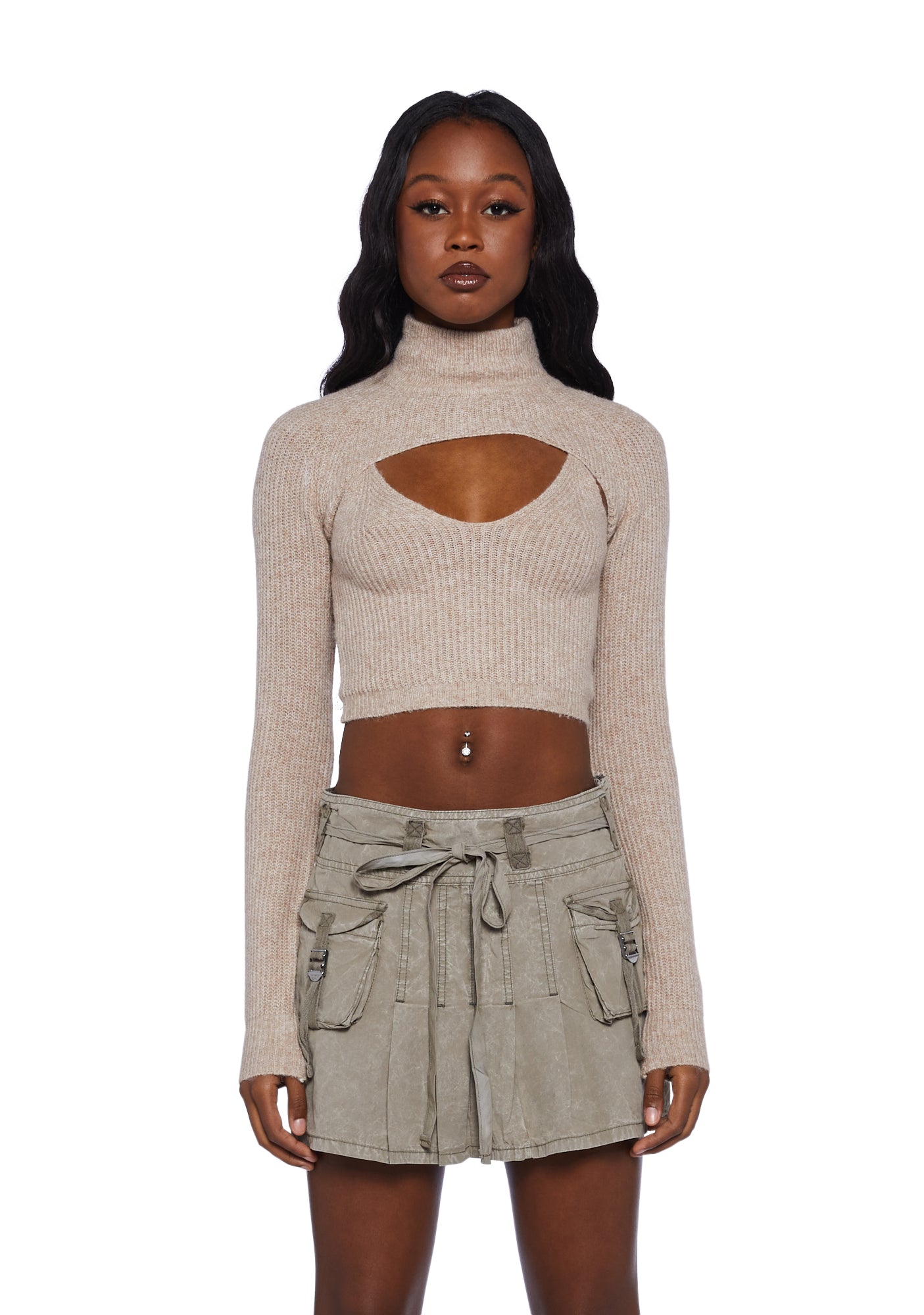 Cropped cut out 2025 jumper