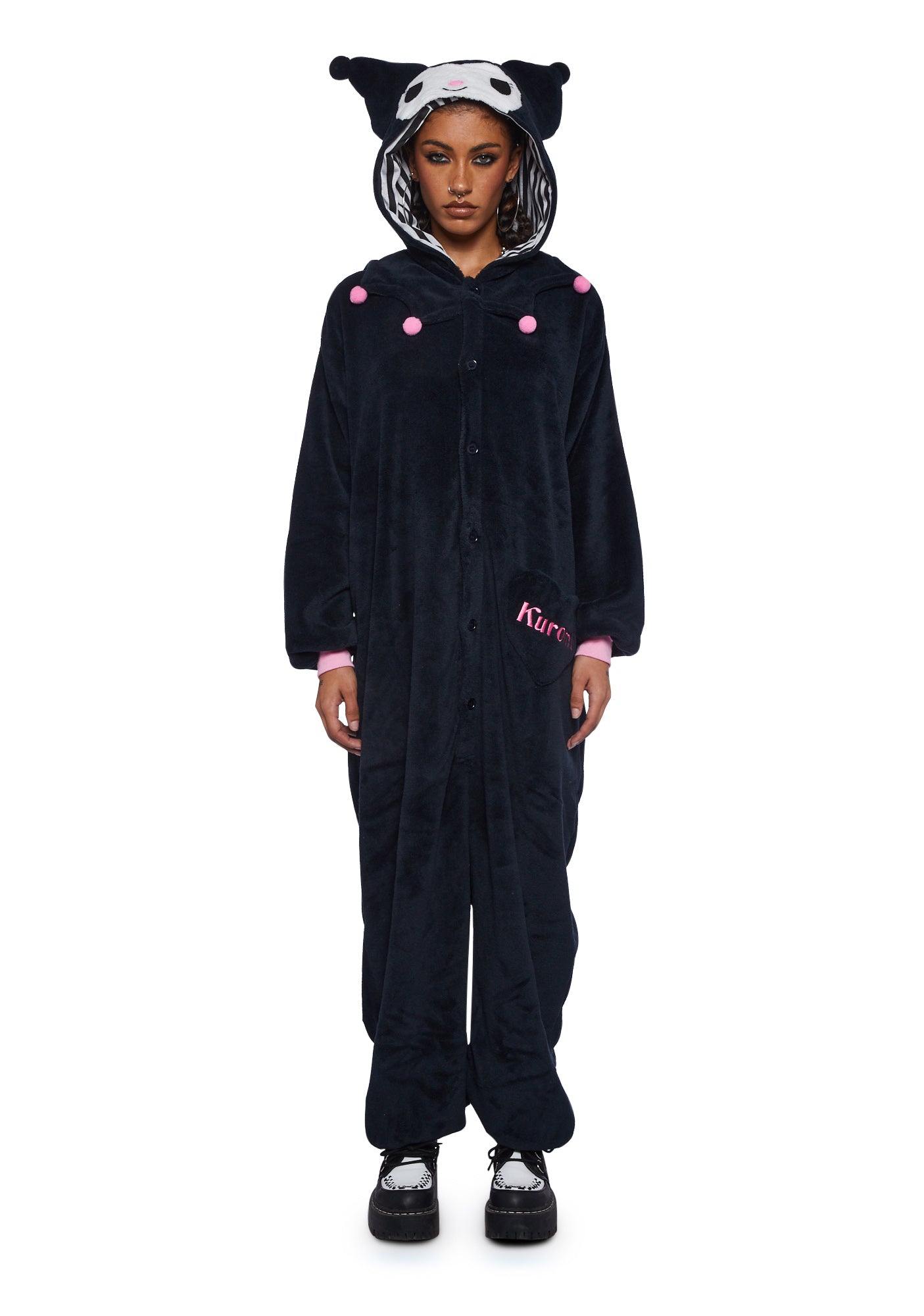 Sazac Hooded Onesie Black Dolls Kill