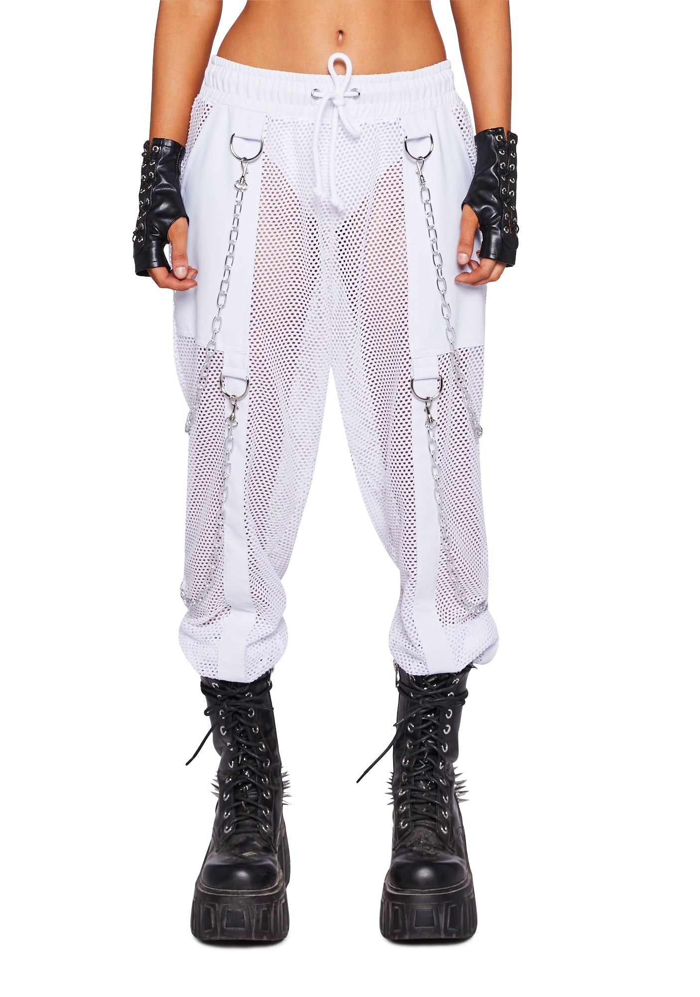 Fishnet joggers shop