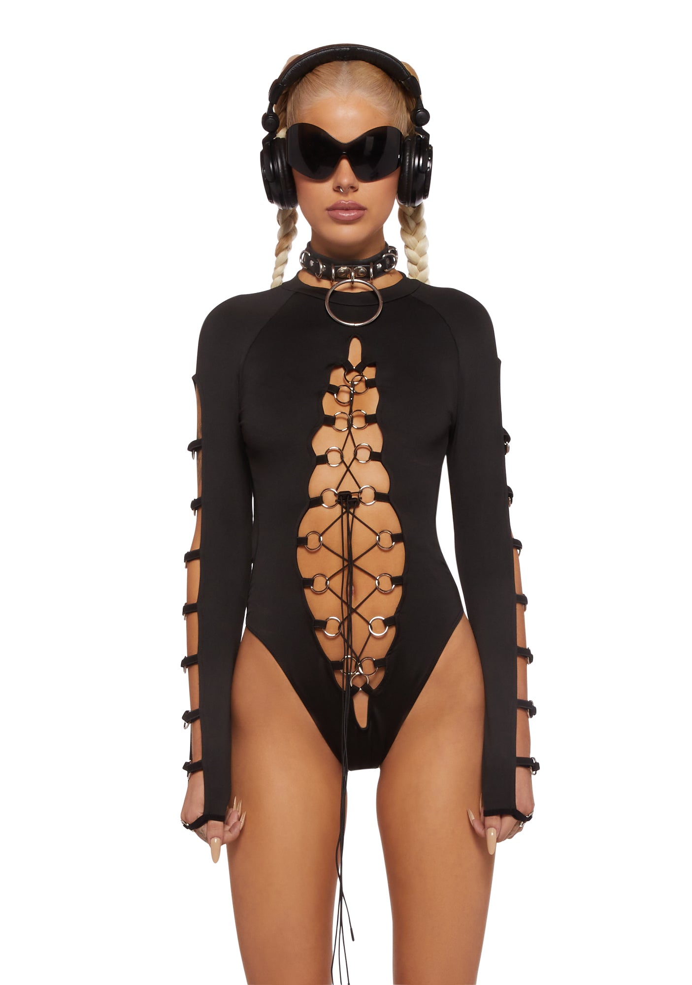 tie up body suit