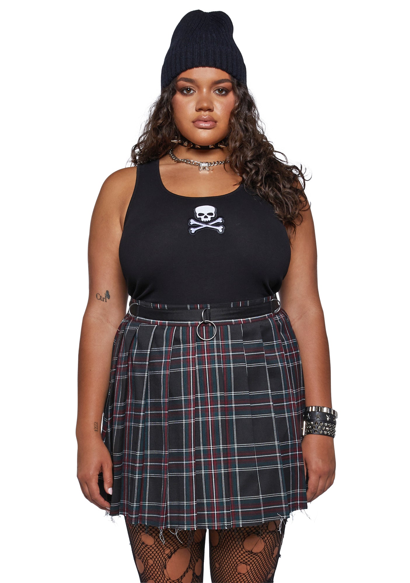 Plus size skull sales tank tops