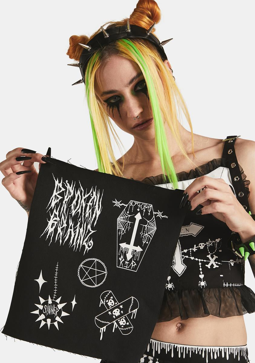 DOLLS KILL X RICK AND MORTY ベスト Dolls Kill x Rick & Morty Alien Print Thermal Waffle Knit