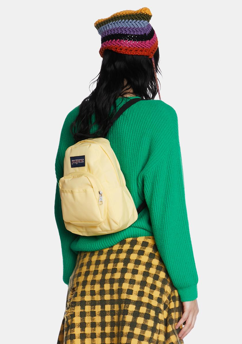 JanSport Mini Backpack - Pale Banana/Yellow Dolls Kill JanSport Mini Backpack - Pale Banana/Yellow Dolls Kill