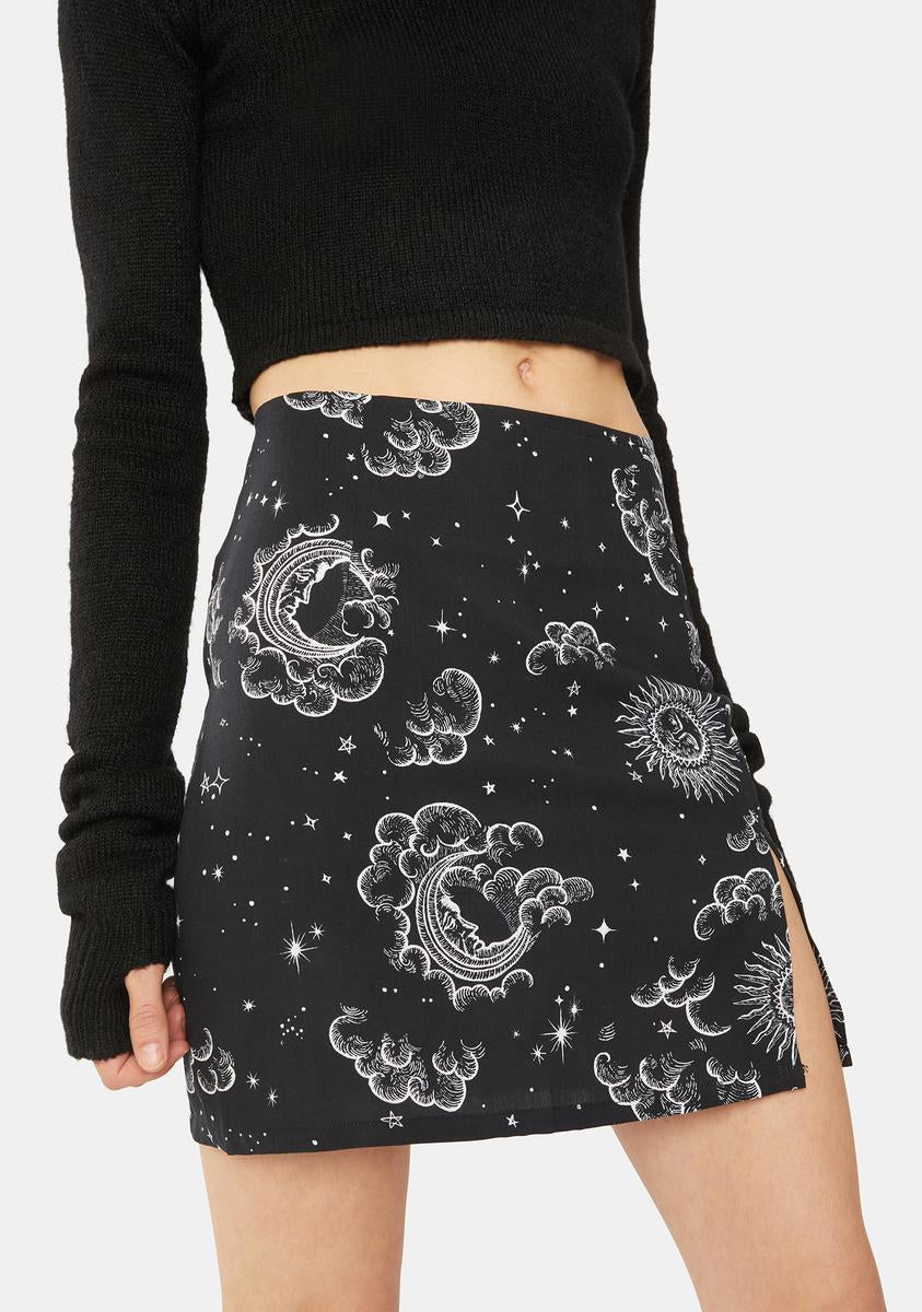 Motel Night Sky Sheny Mini Skirt Dolls Kill Motel Night Sky Sheny Mini Skirt Dolls Kill