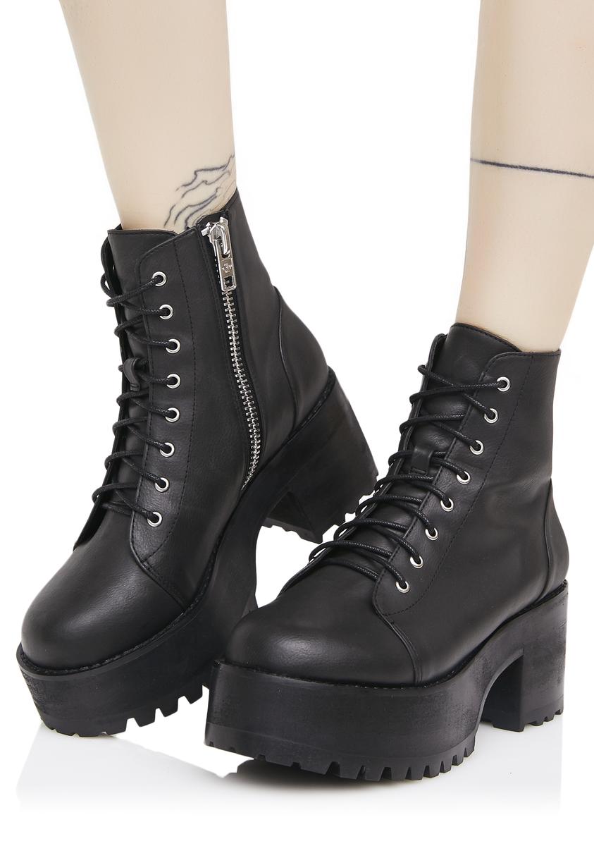 Current Mood Raven Boots – Dolls Kill