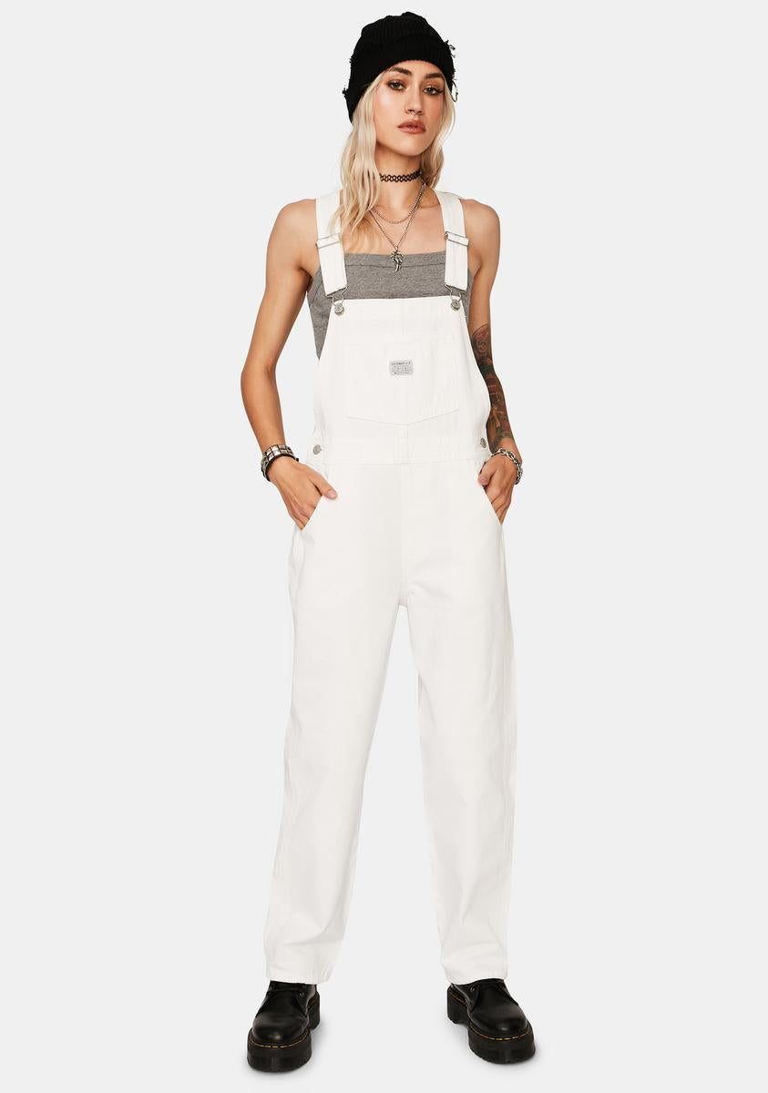 Levis White Lie Vintage Denim Overalls – Dolls Kill