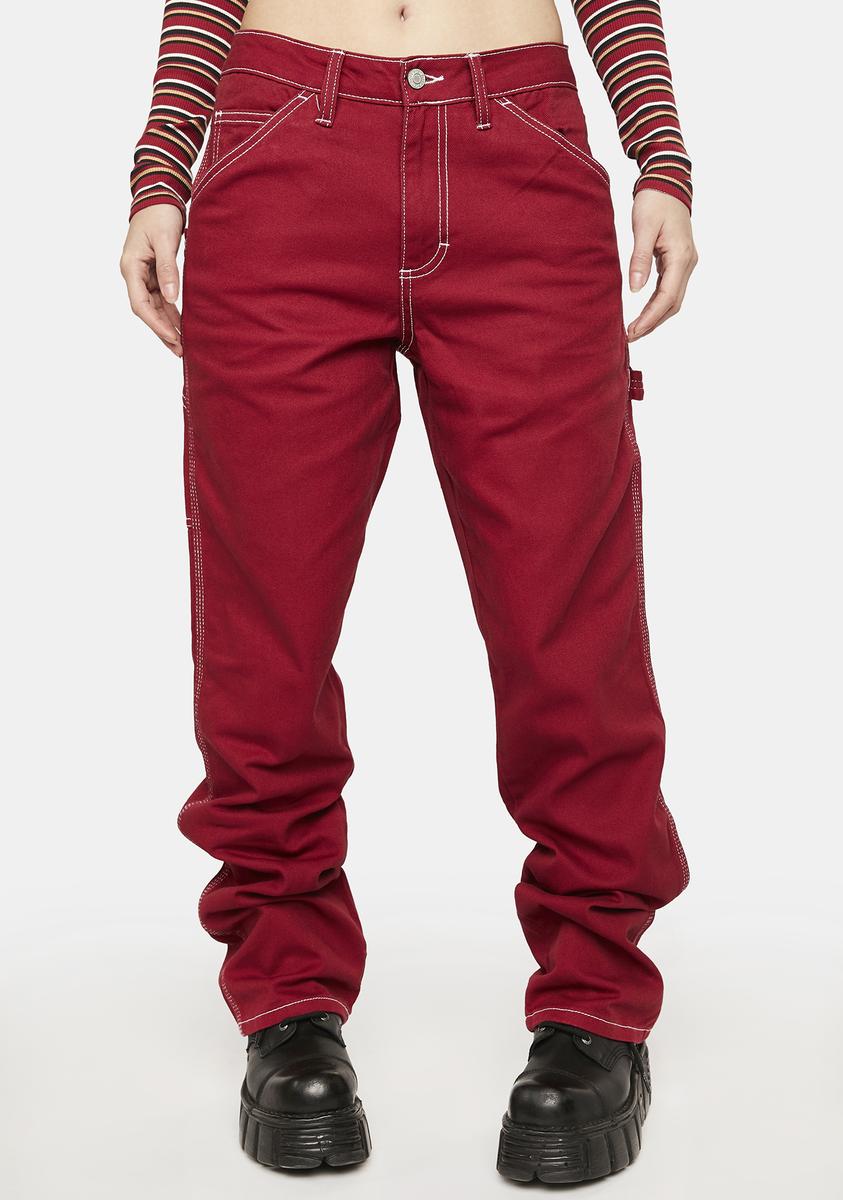 Dickies sales red jeans